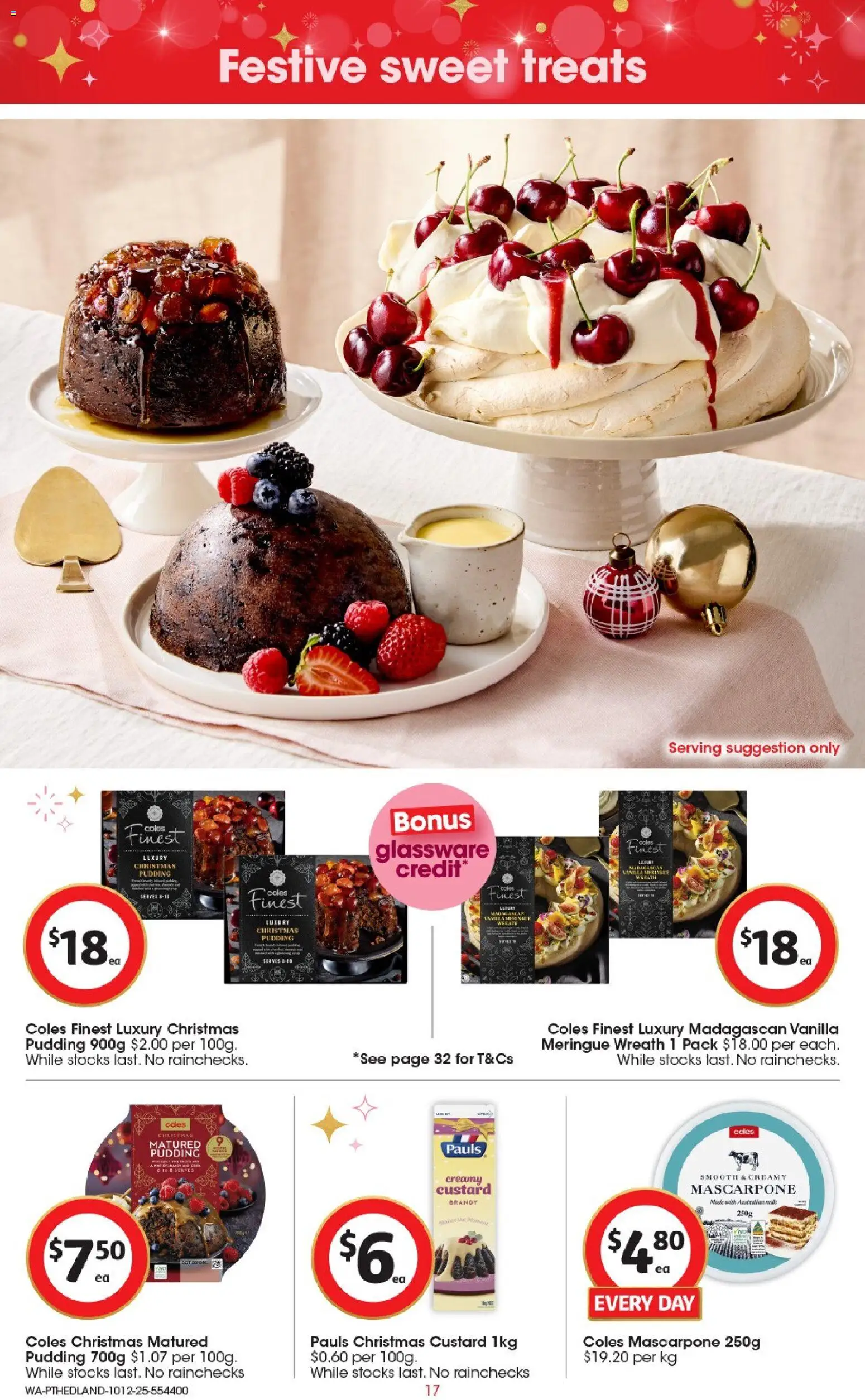 Coles catalogue - valid from 10.12.2025 | Page: 18 | Products: Glassware, Pudding