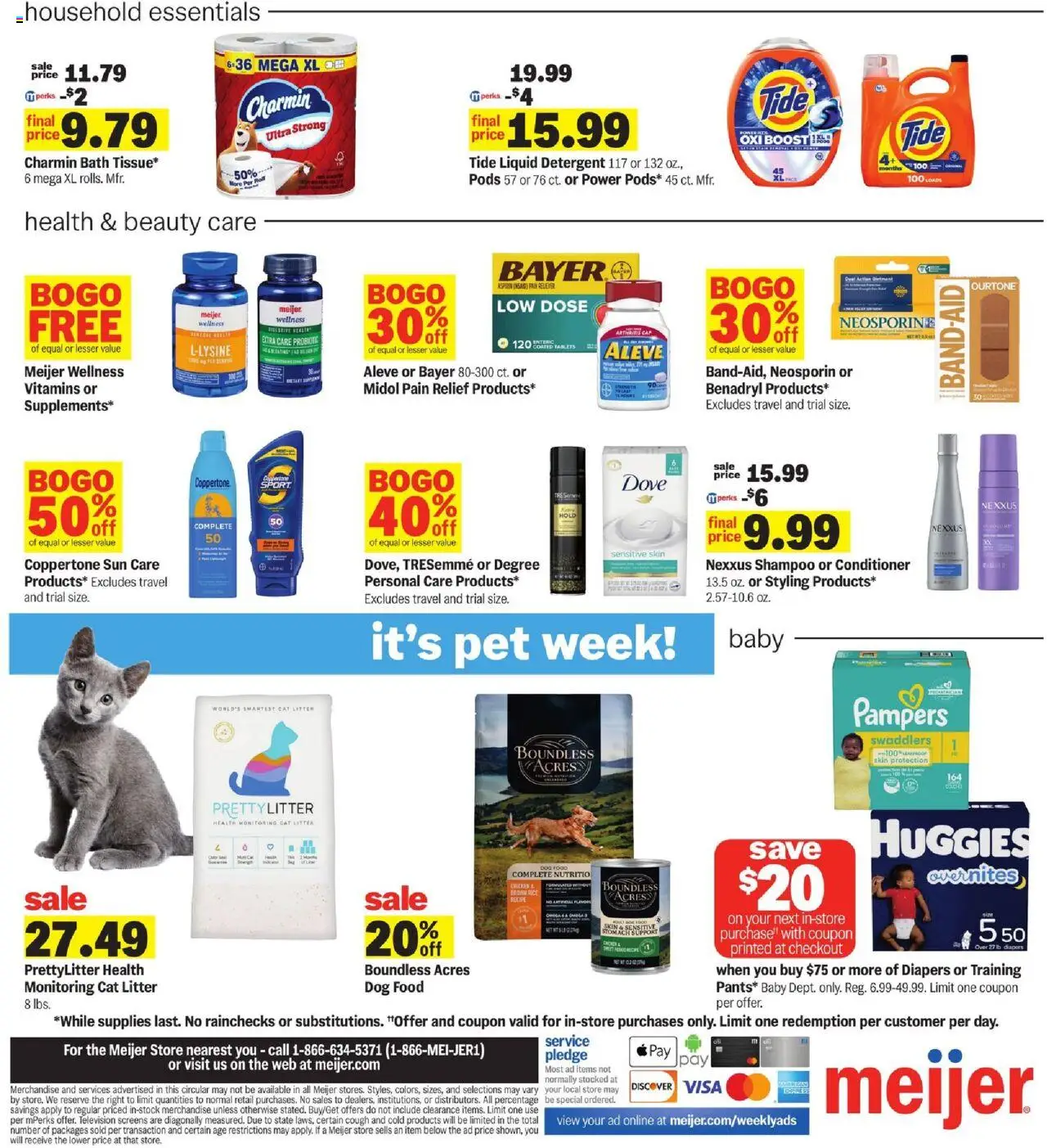Meijer Weekly Ad - MI - valid from 06.07.2025 | Page: 5 | Products: Shampoo, Rice, Detergent, Television