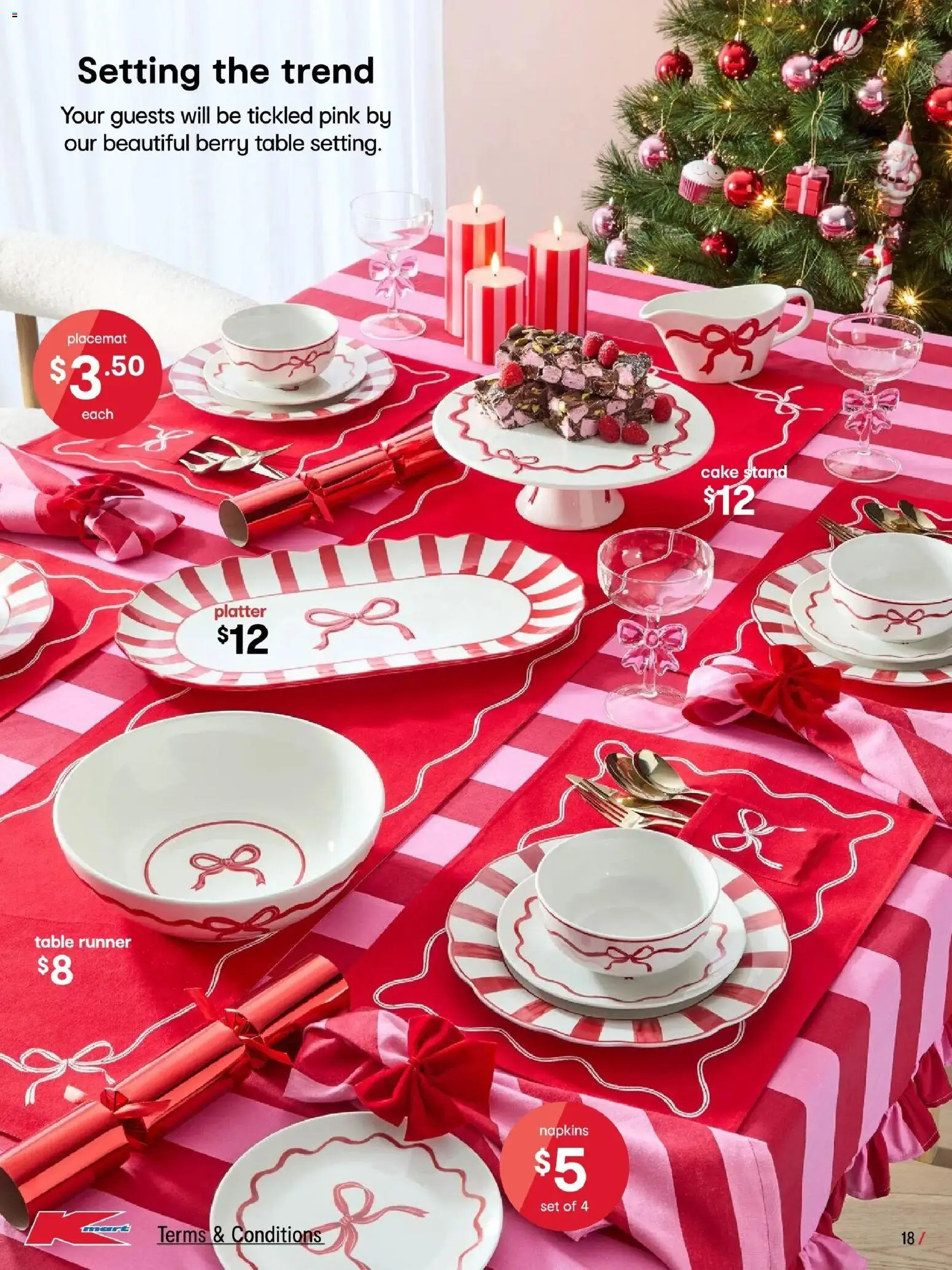 Kmart catalogue - valid from 04.12.2025 | Page: 18 | Products: Table, Napkins, Table runner