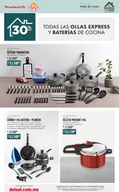 Vista previa de Del Sol y Woolworth catálogo Para mí, para mi casa, para mi familia, nuevo folleto de la tienda, válido en México a partir del 08.01.2026 | Página: 12 | Productos: Espátula, Cocina, Cuchara, Olla