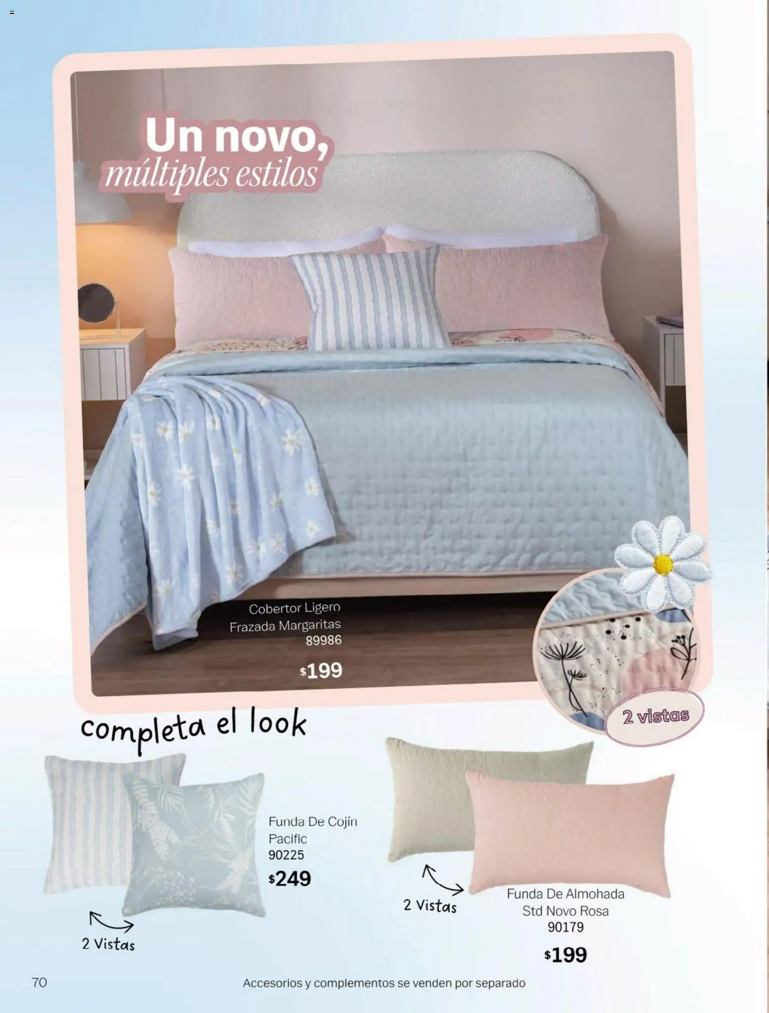 Nuevas ofertas de Vianney válidas en toda la República Mexicana desde el 23.01.2026. ¡Encuentra las mejores ofertas en Vianney catálogo Chavos! | Página: 72 | Productos: Cobertor, Funda, Funda de almohada, Almohada