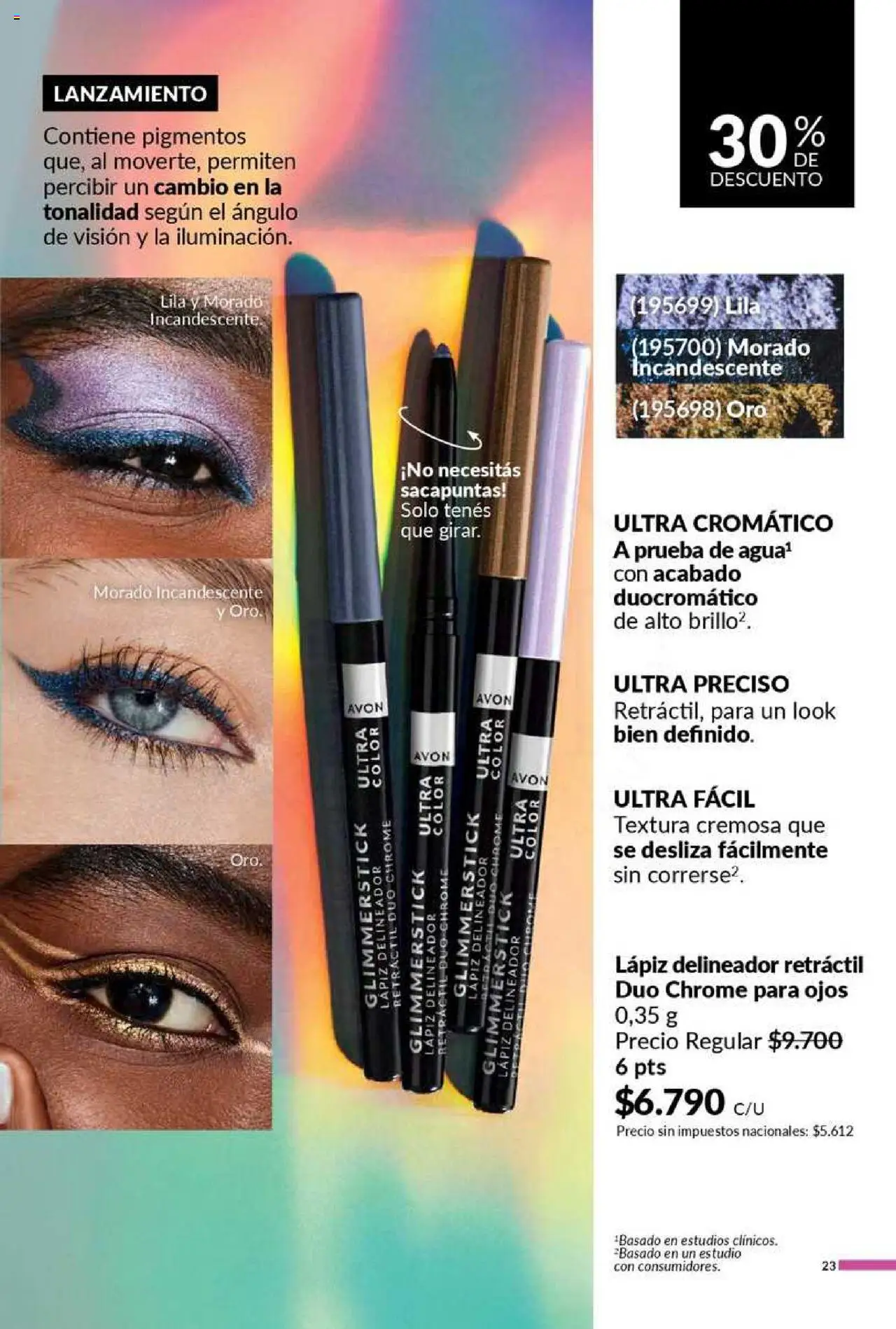 Catálogo AVON Campaña 11/2025 │ válido desde el 23.09.2025 | Página: 20 | Productos: Sacapuntas, Delineador