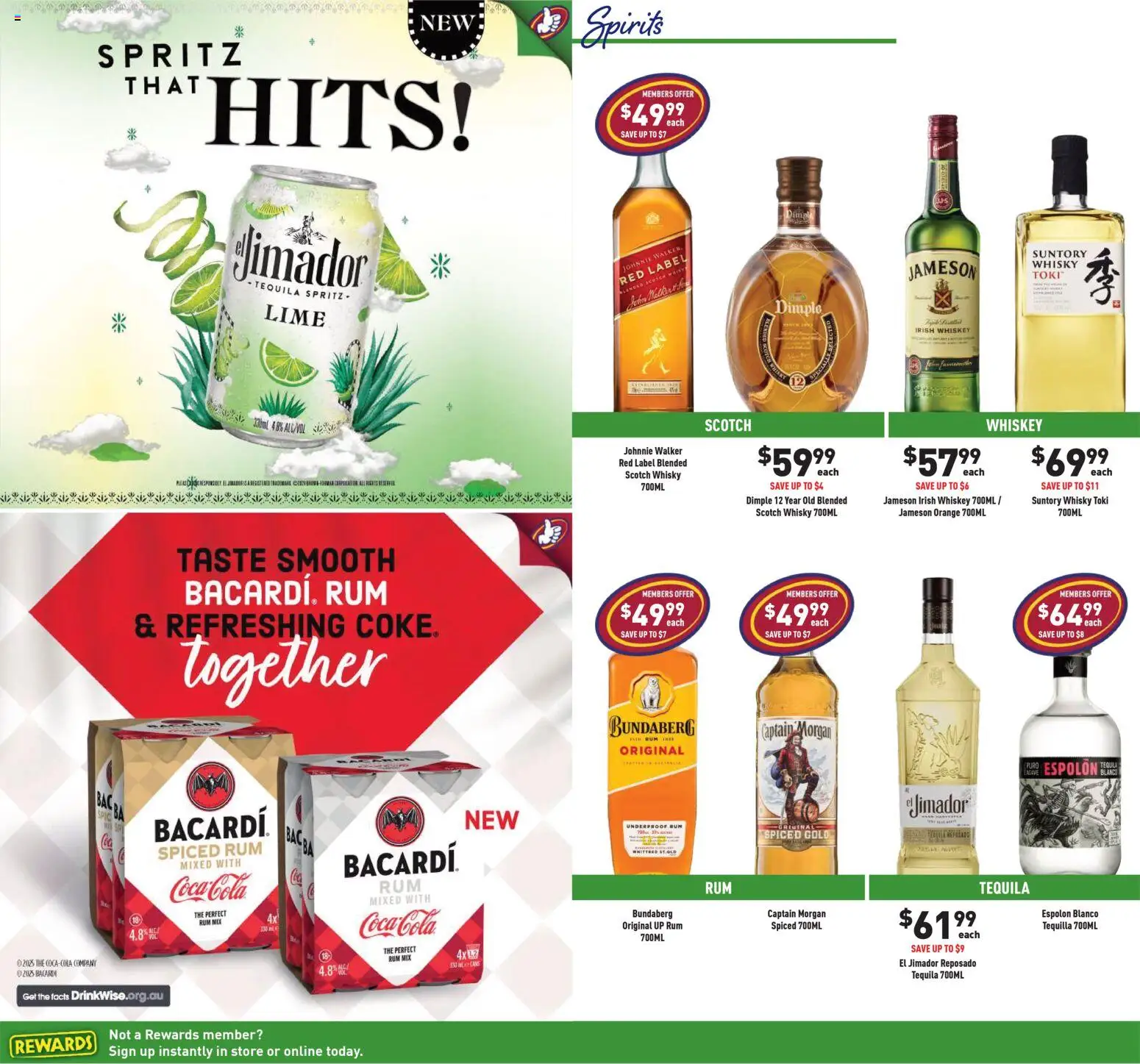 Liquor Legends catalogue - valid from 28.01.2026 | Page: 4 | Products: Coca Cola, Whiskey, Rum, Scotch