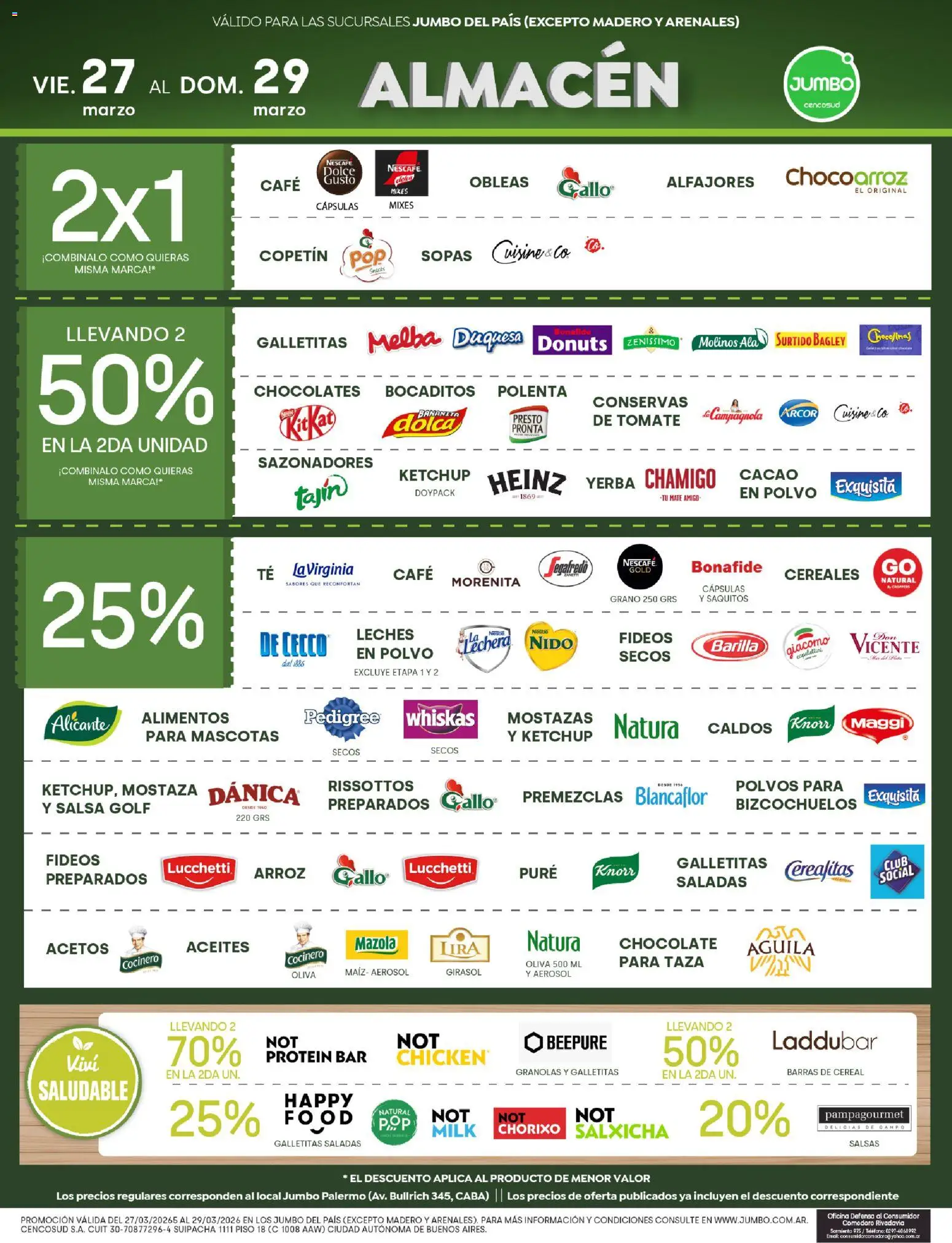 Jumbo - Ofertas | Mendoza │ válido desde el 27.03.2026 | Página: 3 | Productos: Galletitas, Mostaza, Maiz, Oliva