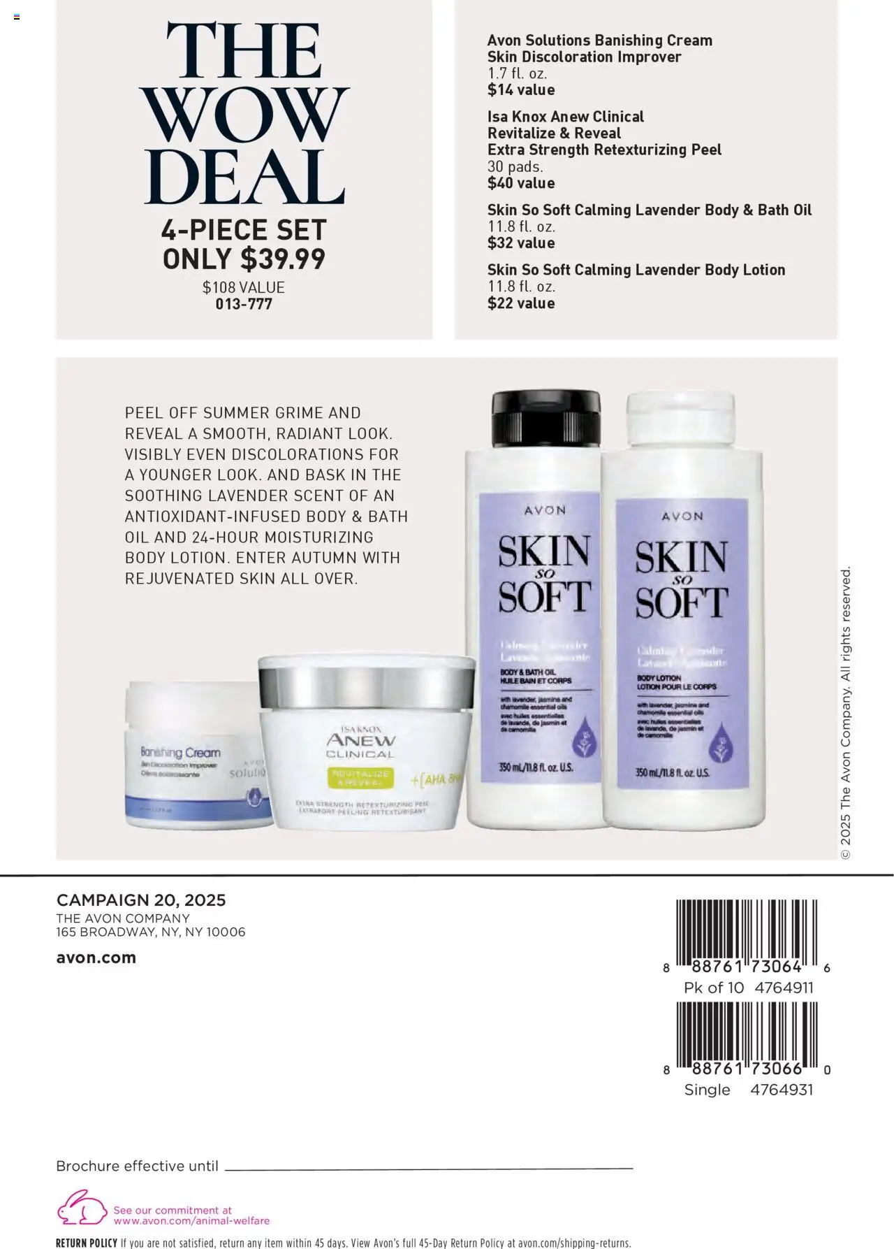 Avon Brochure - valid from 24.09.2025 | Page: 164 | Products: Bath, Peeling, Oil, Cream
