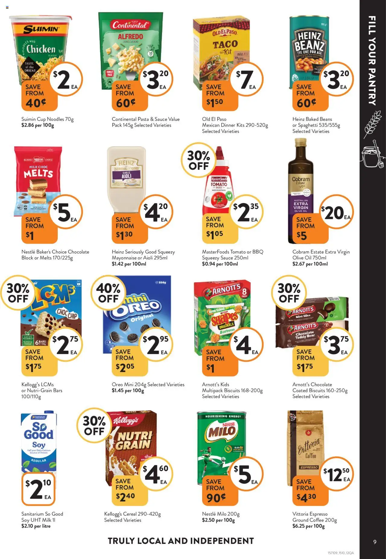 Foodworks catalogue - valid from 15.10.2025 | Page: 9 | Products: Coffee, Noodles, Biscuits, Sauce