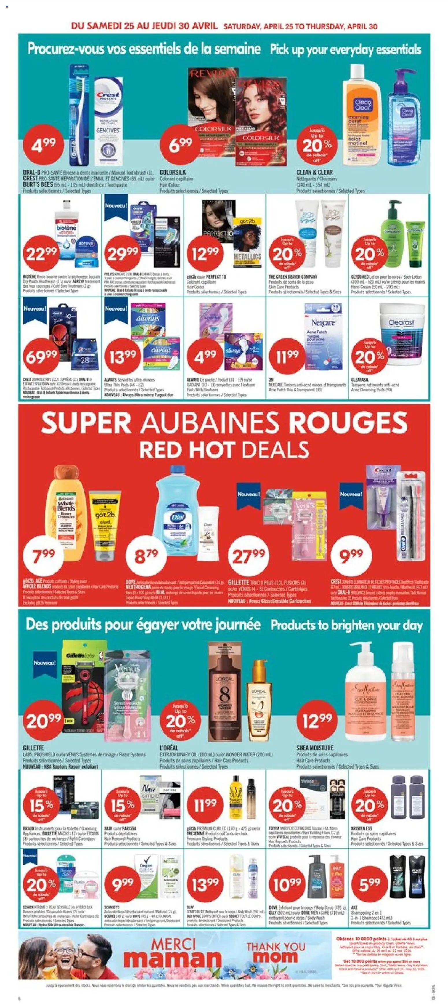 Pharmaprix flyer valid from 24.04.2026 | Page: 9 | Products: Cream, Body lotion, Body wash, Mouthwash