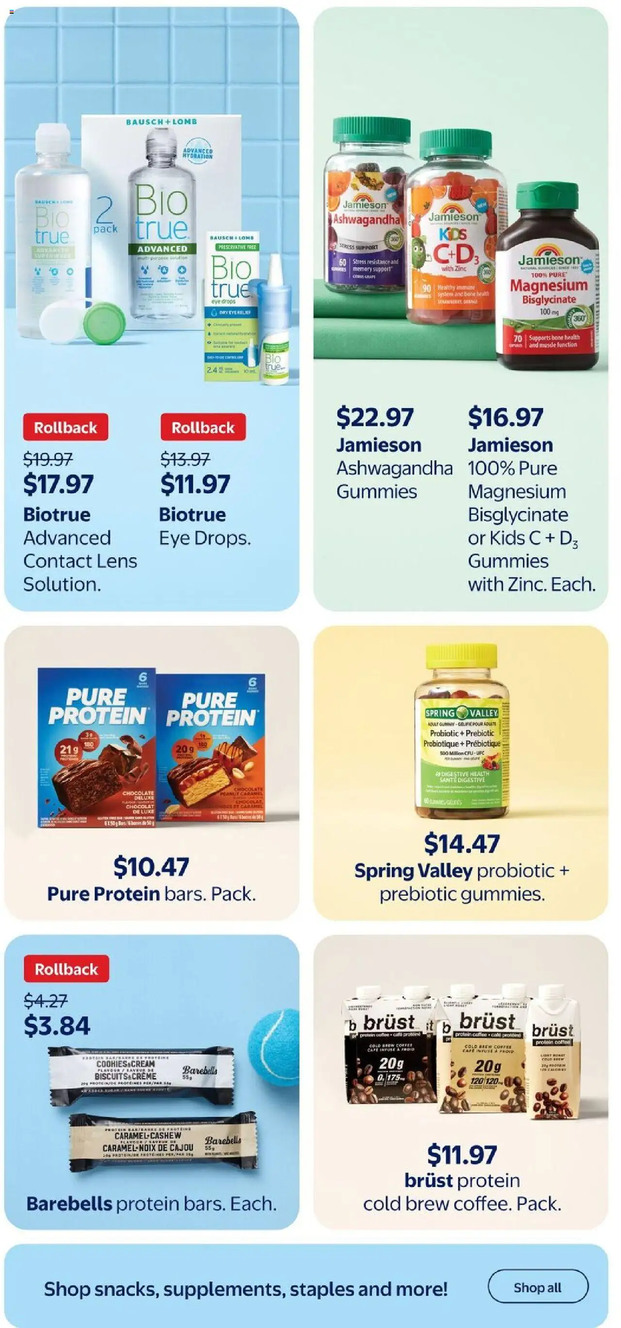 Walmart flyer valid from 07.08.2025 | Page: 41 | Products: Cream, Cookies, Coffee, Chocolate