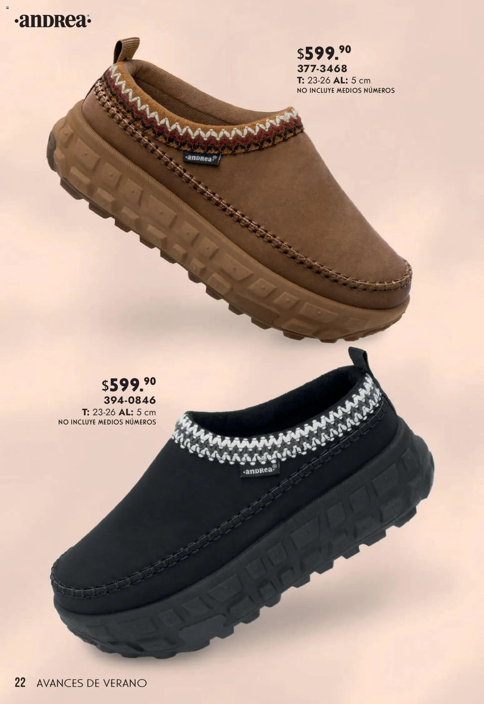 Nuevas ofertas de Andrea válidas en toda la República Mexicana desde el 22.03.2026. ¡Encuentra las mejores ofertas en Andrea catálogo Avances de Verano! | Página: 22