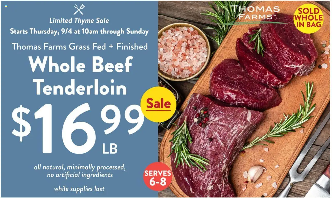 Fresh Thyme Weekly Ad - WI - valid from 03.09.2025 | Page: 1 | Products: Beef, Bag