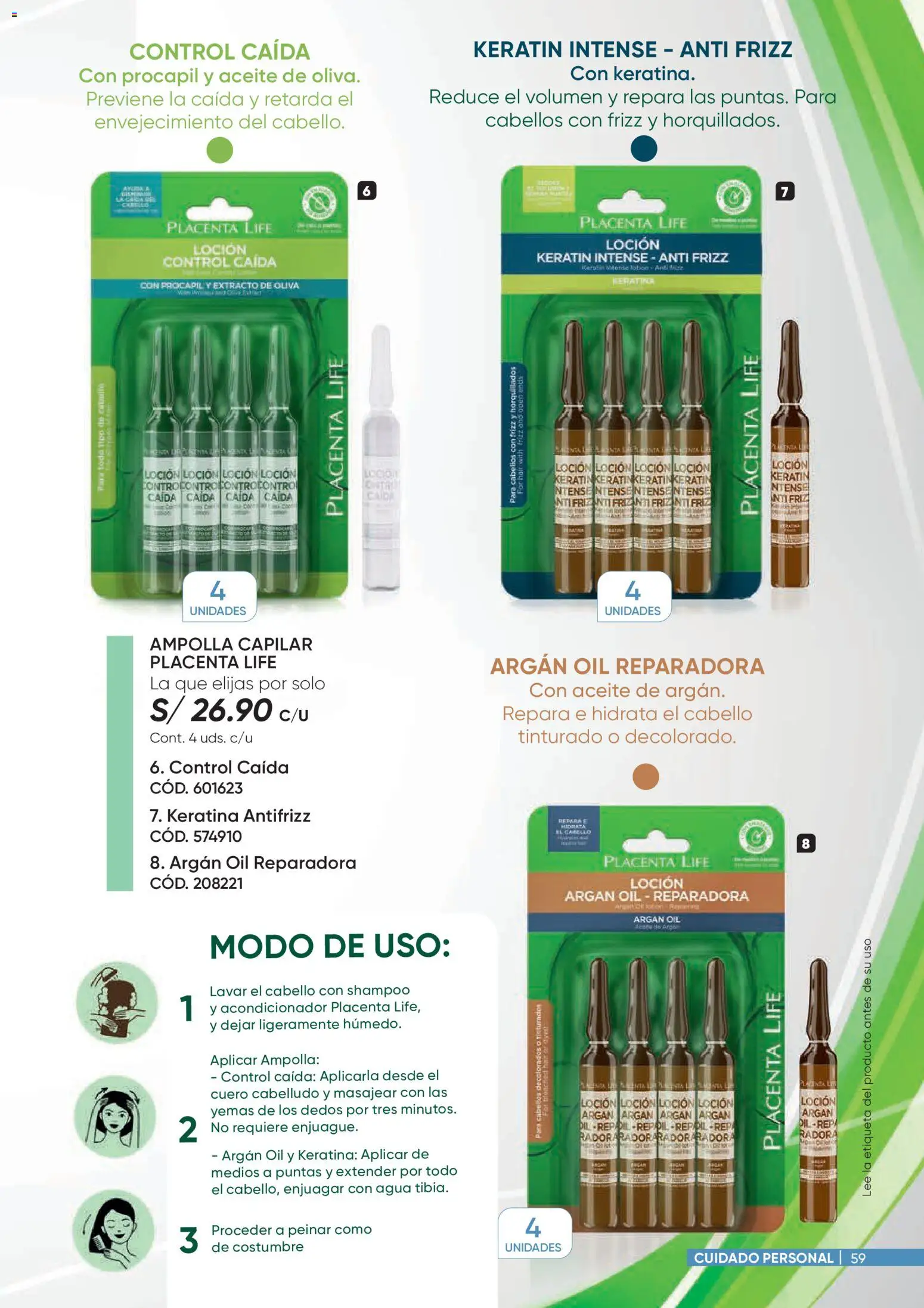 Catálogo Azzorti válido desde 26.01.2026 | Página: 59 | Productos: Shampoo, Acondicionador, Aceite