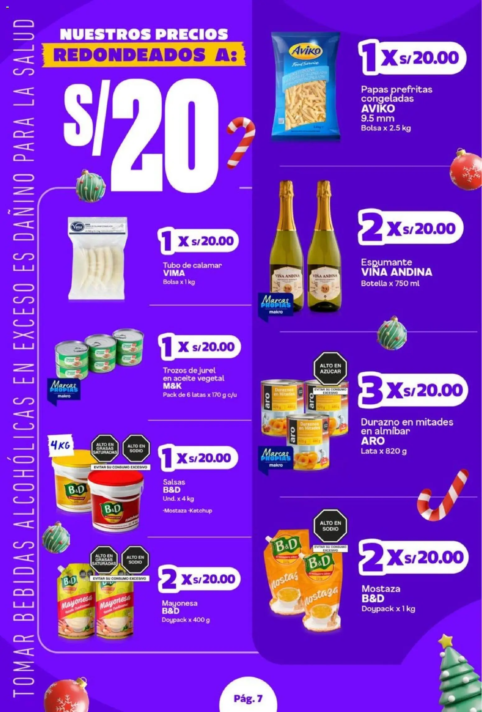 Catálogo Makro válido desde 06.11.2025 | Página: 7 | Productos: Aceite, Papas, Bolsa