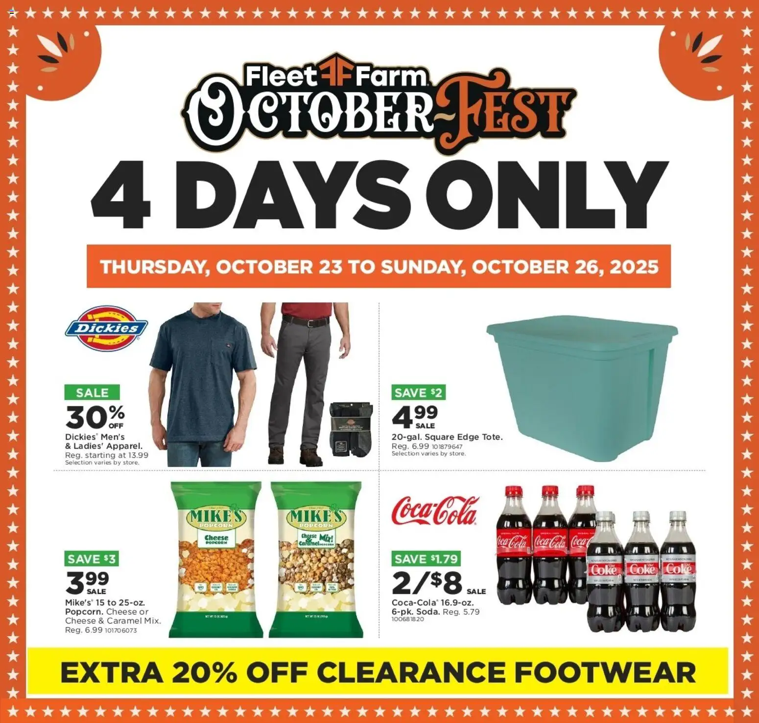 Mills Fleet Farm Octoberfest 4 Days Only Deals - valid from 23.10.2025 | Page: 1 | Products: Cheese
