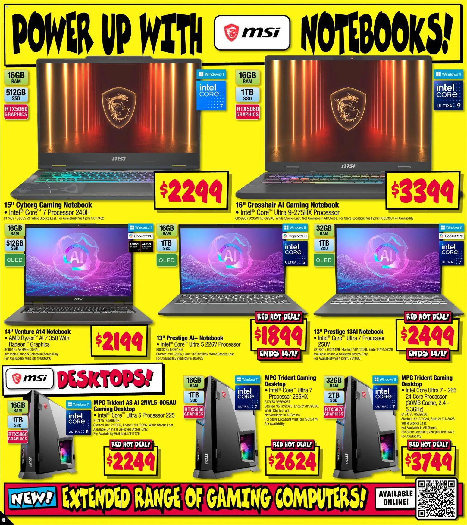 JB Hi-Fi catalogue - valid from 08.01.2026 | Page: 6 | Products: Notebook, Desktop