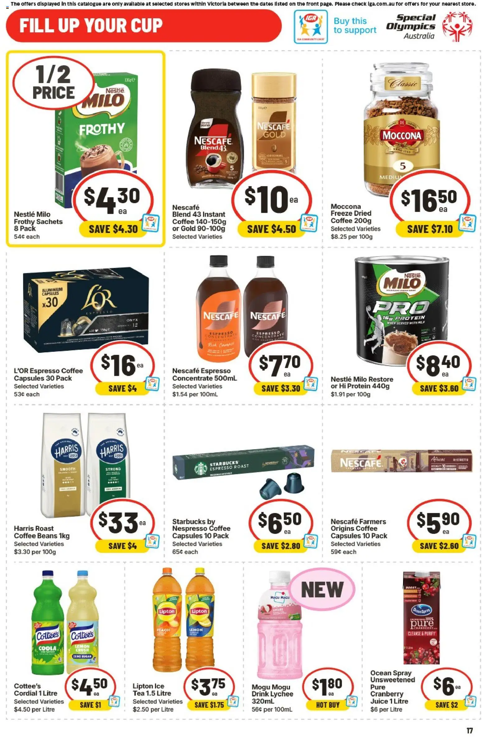 Ritchies catalogue - valid from 29.04.2026 | Page: 17 | Products: Milk, Tea, Peach, Moccona