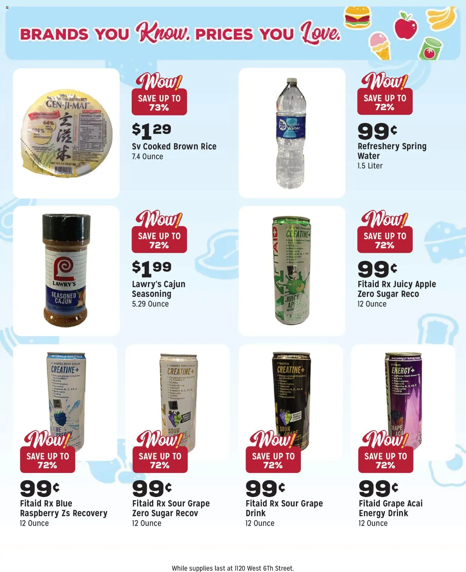 Grocery Outlet Weekly Ad - CA - valid from 14.01.2026 | Page: 11 | Products: Creatine, Rice, Water, Raspberry