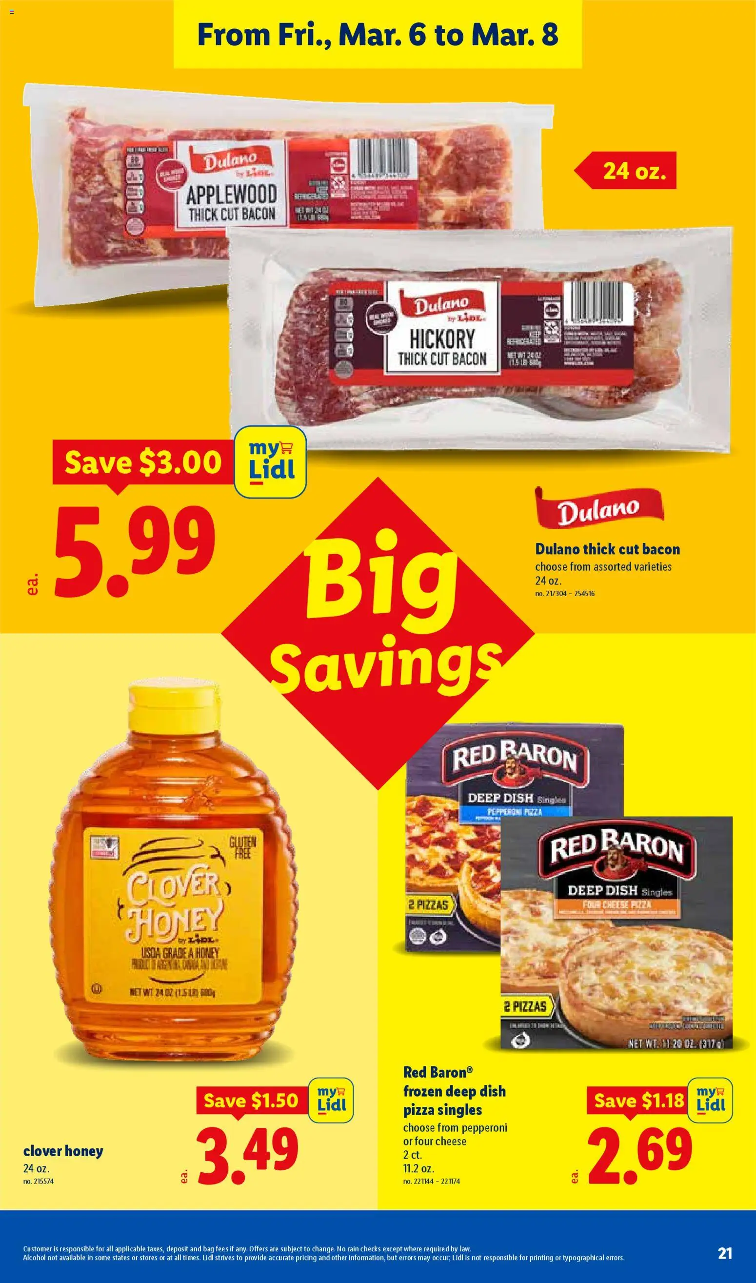 Lidl Weekly Ad - valid from 04.03.2026 | Page: 21 | Products: Cheese, Pizza, Bag