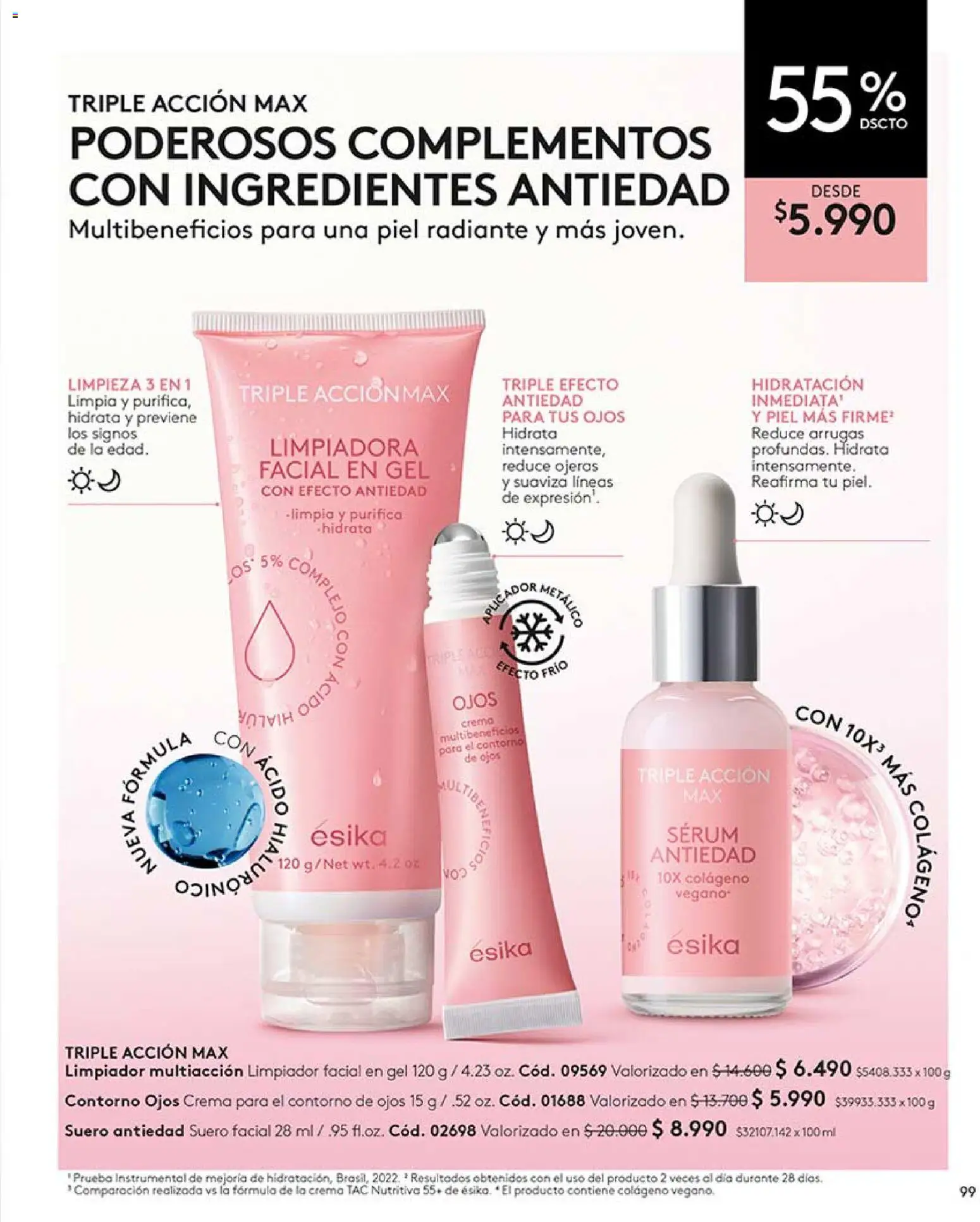 Catálogo Ésika Campaña 7 │ válido desde el 18.04.2026 | Página: 111 | Productos: Contorno, Crema, Contorno de ojos, Serum