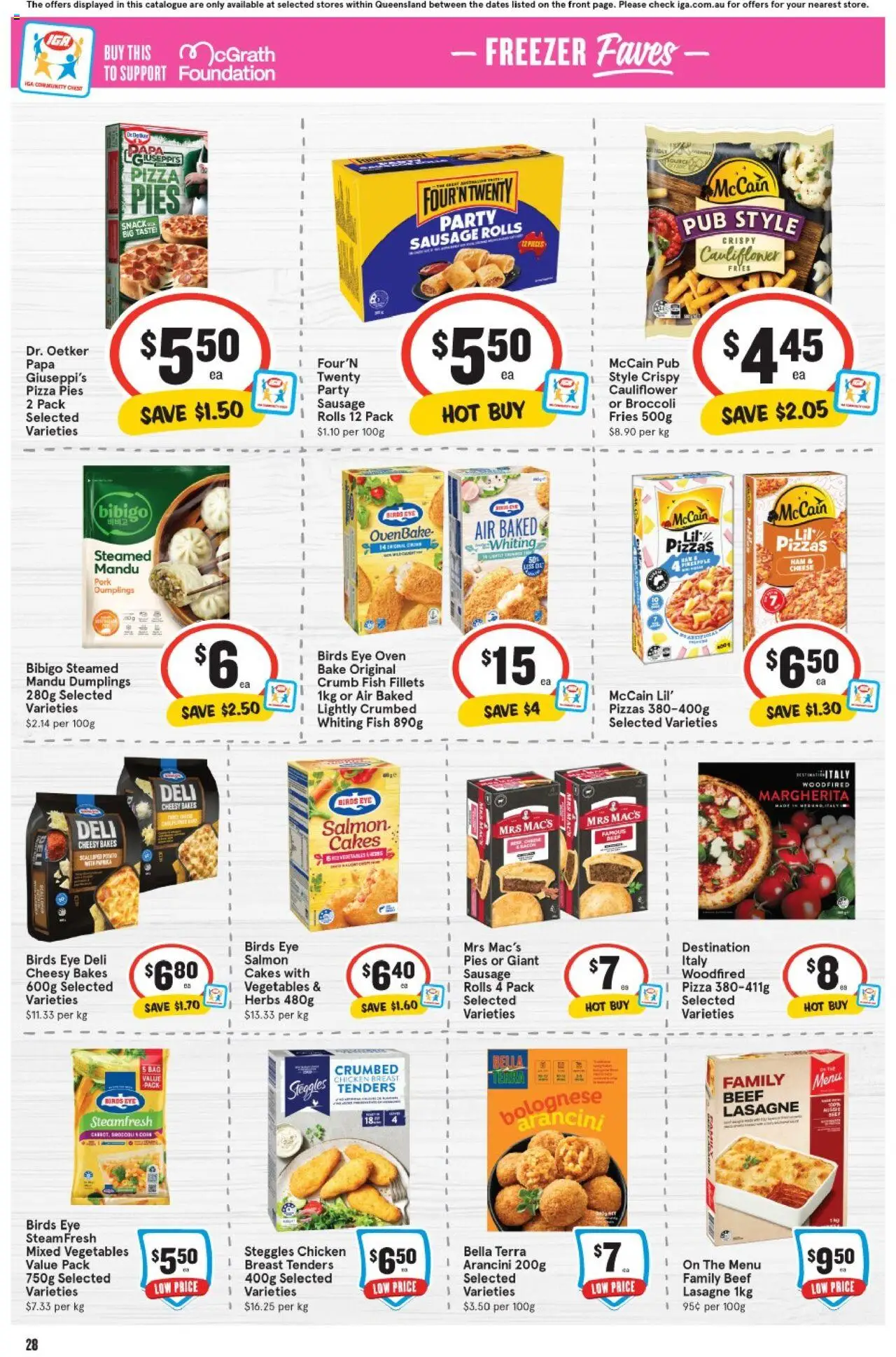 IGA catalogue - valid from 10.09.2025 | Page: 29 | Products: Chicken, Fish, Cauliflower, Pies