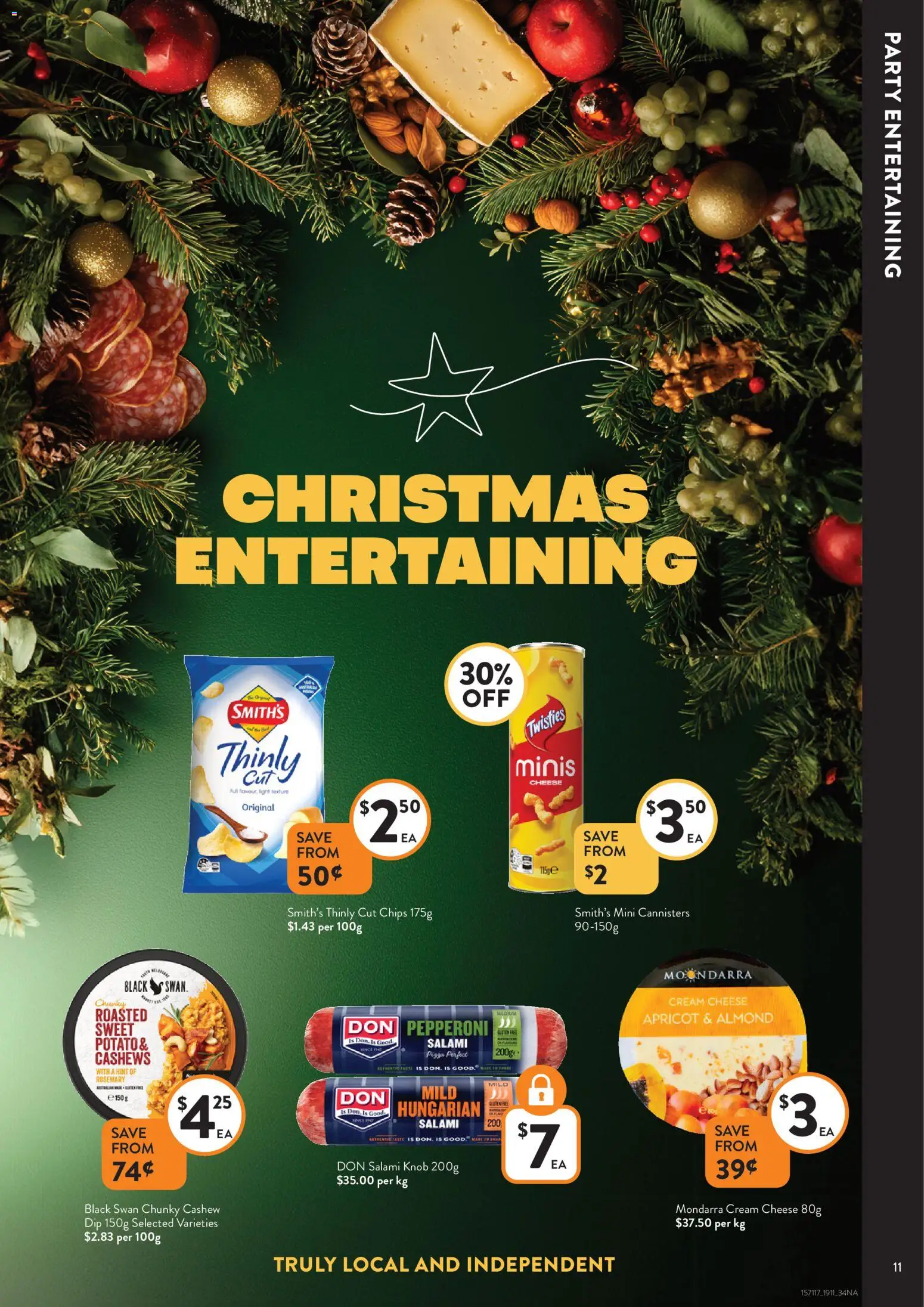 Foodworks catalogue - valid from 19.11.2025 | Page: 11 | Products: Salami, Pizza, Chips, Cream