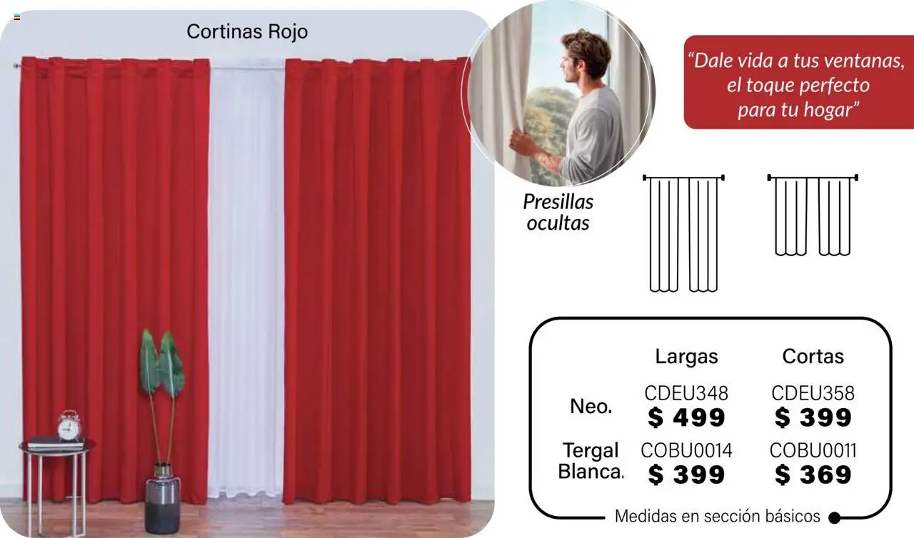 Nuevas ofertas de Colchas Concord válidas en toda la República Mexicana desde el 01.08.2025. ¡Encuentra las mejores ofertas en Colchas Concord - Catálogo! | Página: 372 | Productos: Cortinas