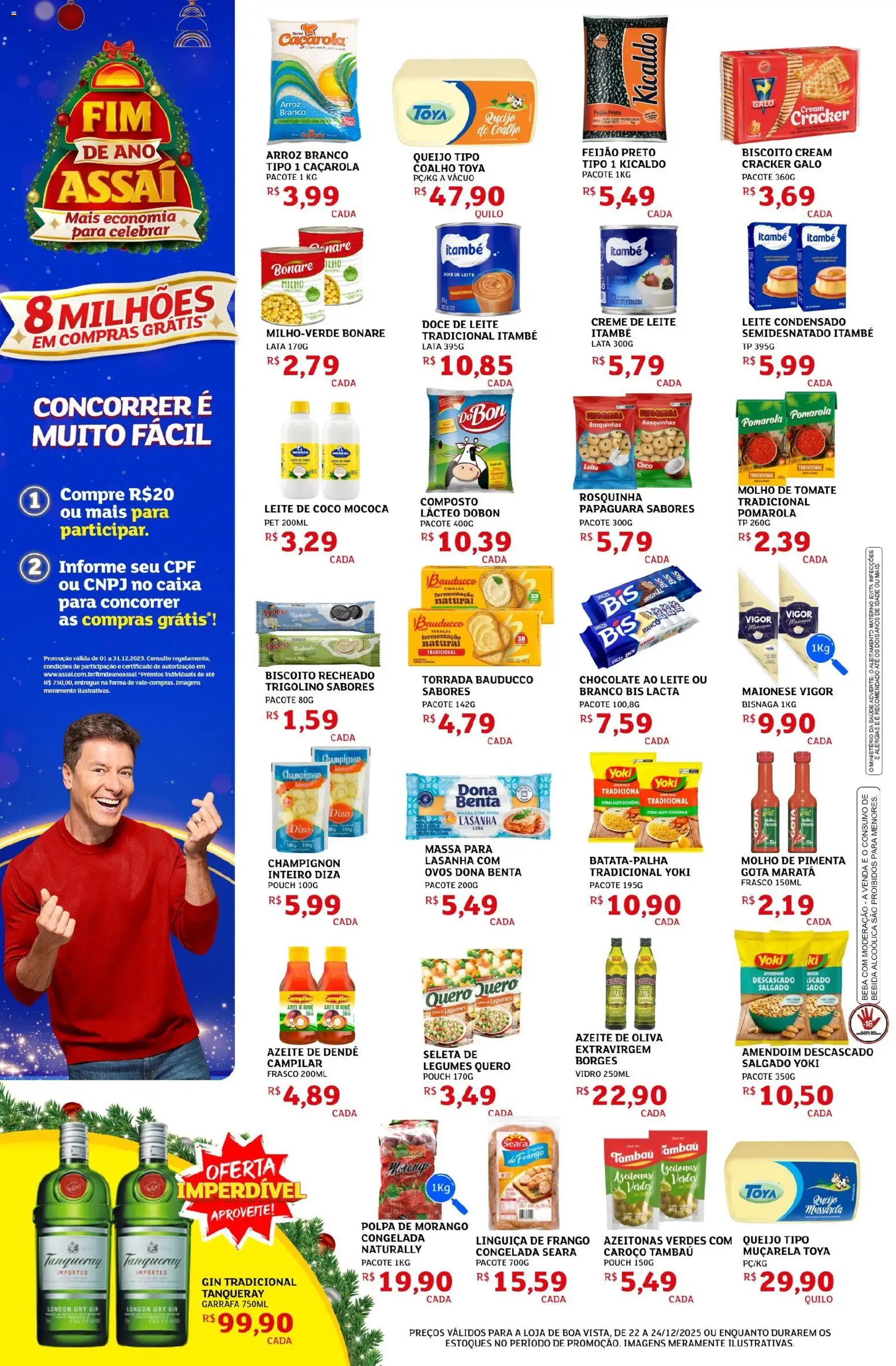 Assaí Atacadista Folheto - válido de 22.12.2025 | Página: 2 | Produtos: Feijão, Caixa, Azeite, Leite condensado
