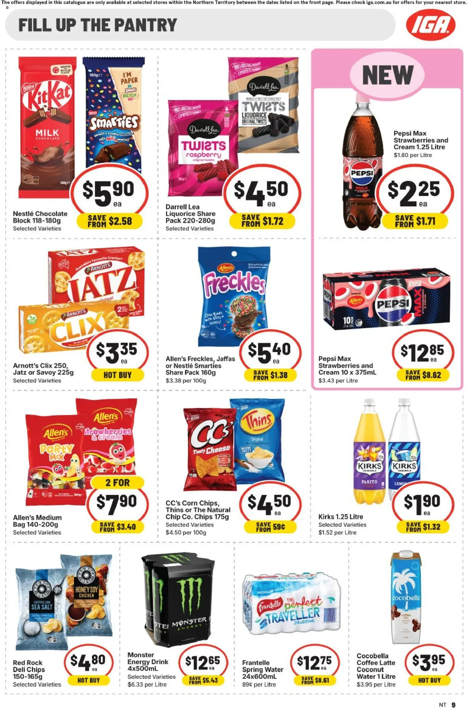 IGA catalogue - valid from 07.01.2026 | Page: 9 | Products: Chicken, Salmon, Tuna