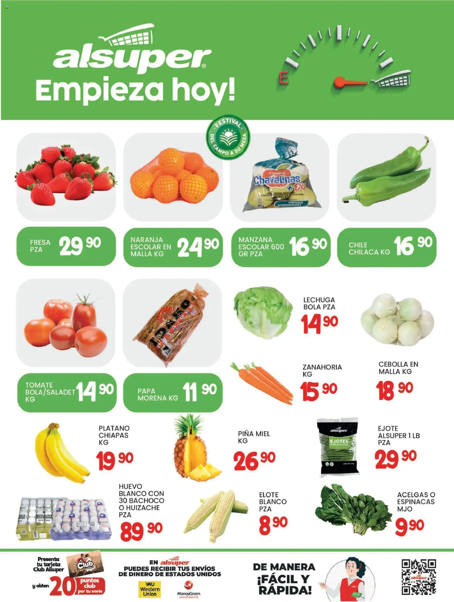 Nuevas ofertas de Alsuper válidas en toda la República Mexicana desde el 20.01.2026. ¡Encuentra las mejores ofertas en Alsuper folleto Chihuahua Capital! | Página: 8 | Productos: Papa, Tomate, Lechuga, Malla