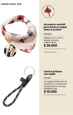 Vista previa Natura Catálogo Ciclo 4/2026 válido desde el 01.04.2026 | Página: 293 | Productos: Pañuelo, Llavero