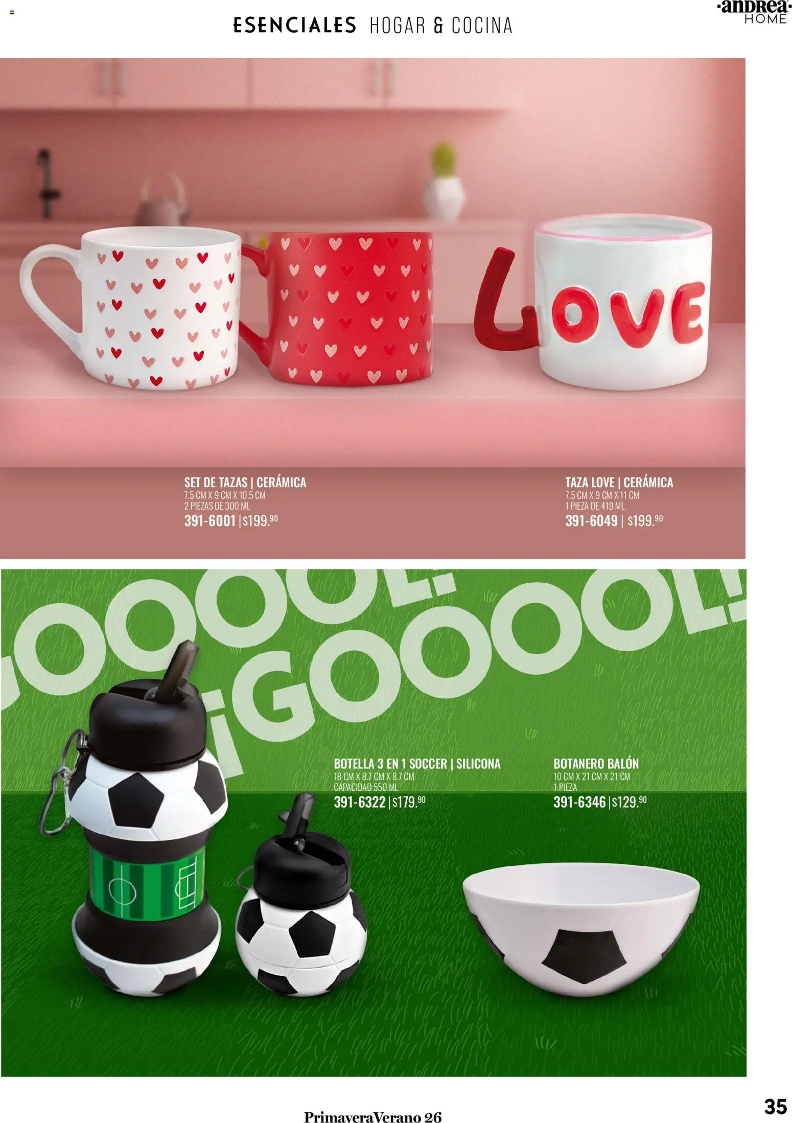 Nuevas ofertas de Andrea válidas en toda la República Mexicana desde el 25.01.2026. ¡Encuentra las mejores ofertas en Andrea catálogo Tu hogar esta primavera! | Página: 35