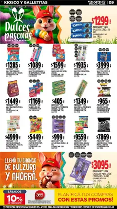 Vista previa Yaguar - Oferta Semanal Santa Fé válido desde el 23.03.2026 | Página: 9 | Productos: Gomitas, Mousse, Chocolate, Alfajor