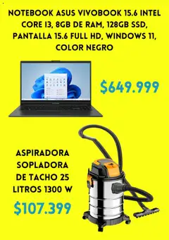 Mercado Libre catálogo │ válido desde el 25.07.2025 | Página: 3 | Productos: Aspiradora, Notebook