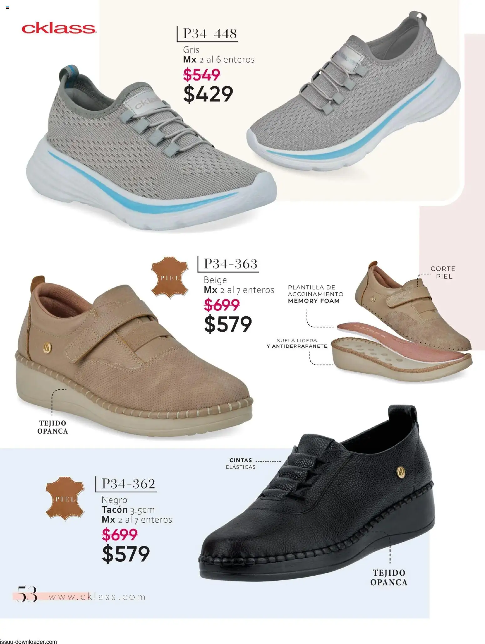 Nuevas ofertas de Cklass válidas en toda la República Mexicana desde el 26.01.2026. ¡Encuentra las mejores ofertas en Cklass catálogo Especial Calzado! | Página: 54