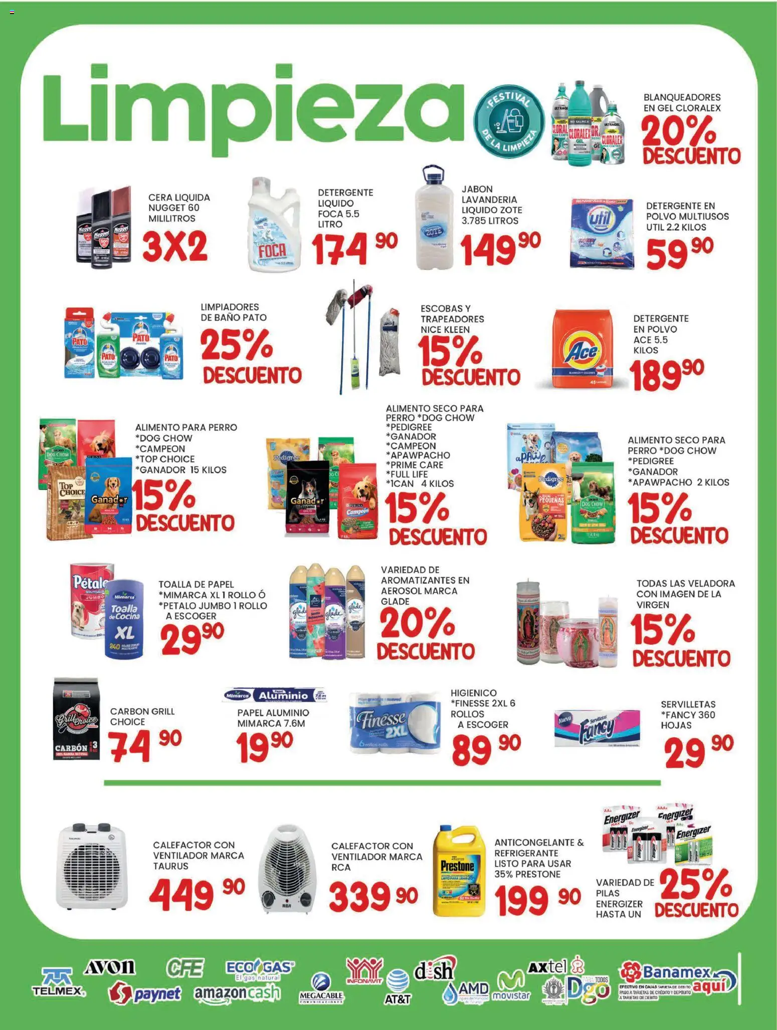 Nuevas ofertas de Alsuper válidas en toda la República Mexicana desde el 27.01.2026. ¡Encuentra las mejores ofertas en Alsuper folleto Durango! | Página: 5 | Productos: Detergente, Cera, Toalla, Bowl