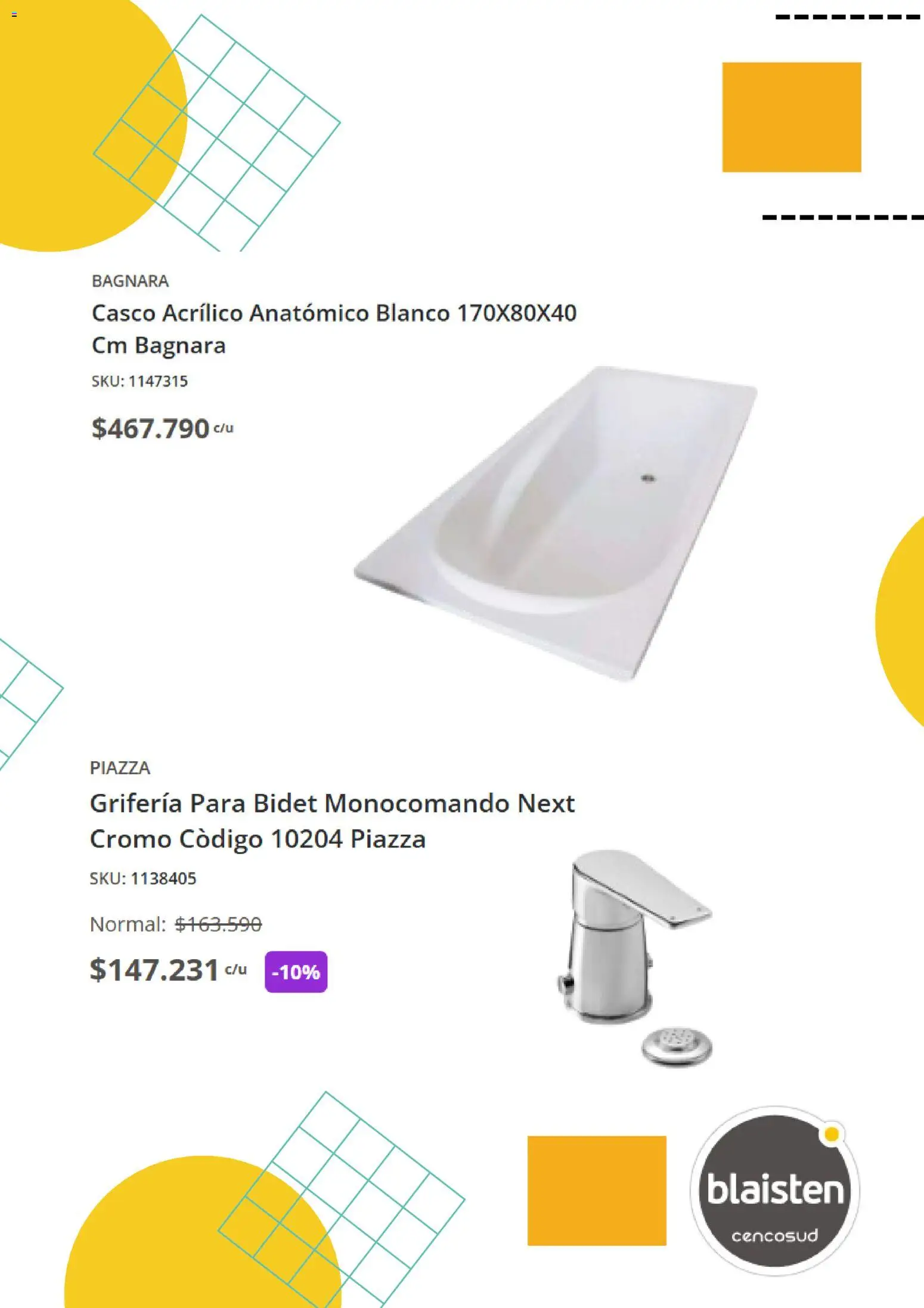 Blaisten catálogo │ válido desde el 27.02.2026 | Página: 3 | Productos: Bidet