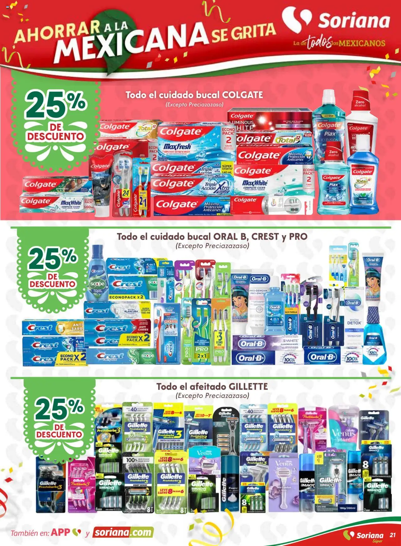 Nuevas ofertas de Soriana válidas en toda la República Mexicana desde el 10.09.2025. ¡Encuentra las mejores ofertas en Soriana - Ahorrar a la mexicana se grita Soriana Súper Nacional! | Página: 21