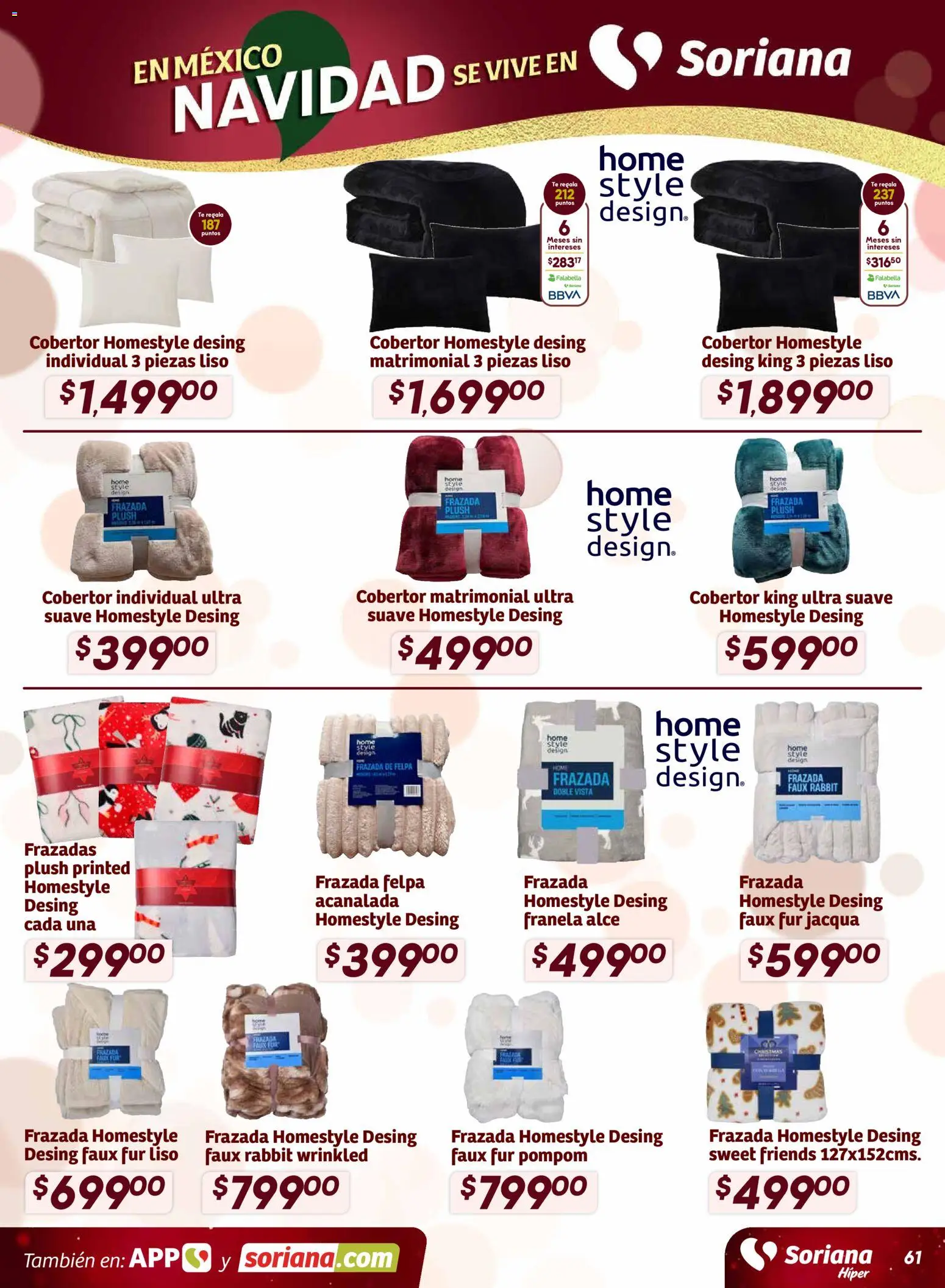 Nuevas ofertas de Soriana válidas en toda la República Mexicana desde el 27.11.2025. ¡Encuentra las mejores ofertas en Soriana - Preciazazaso Híper: BCS, Jal, Nay, Sin, Son! | Página: 60 | Productos: Cobertor, Té