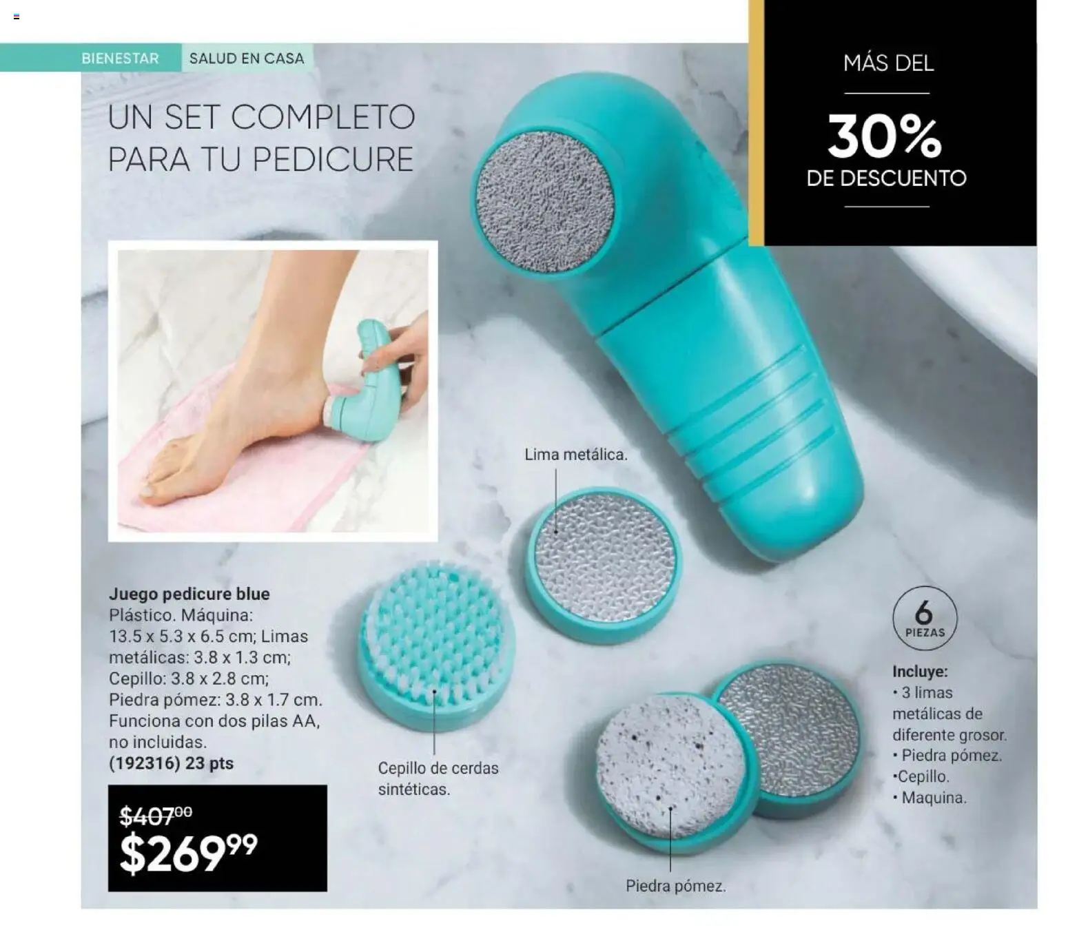 Nuevas ofertas de AVON válidas en toda la República Mexicana desde el 08.05.2026. ¡Encuentra las mejores ofertas en AVON Casa & Estilo 8 2026! | Página: 126 | Productos: Cepillo, Lima, Juego, Pilas