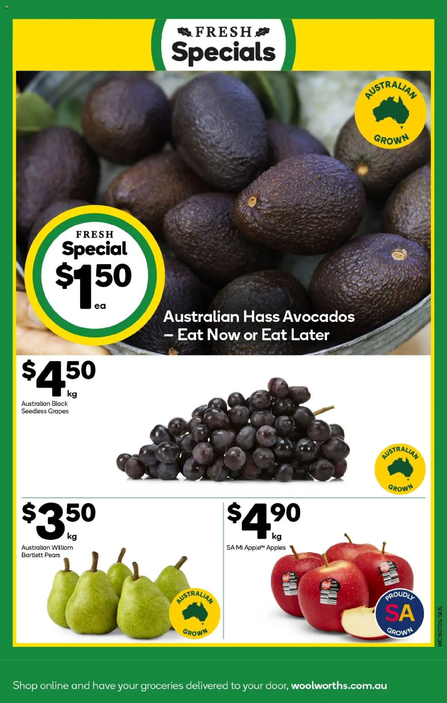 Woolworths catalogue - valid from 18.03.2026 | Page: 15 | Products: Apples, Grapes