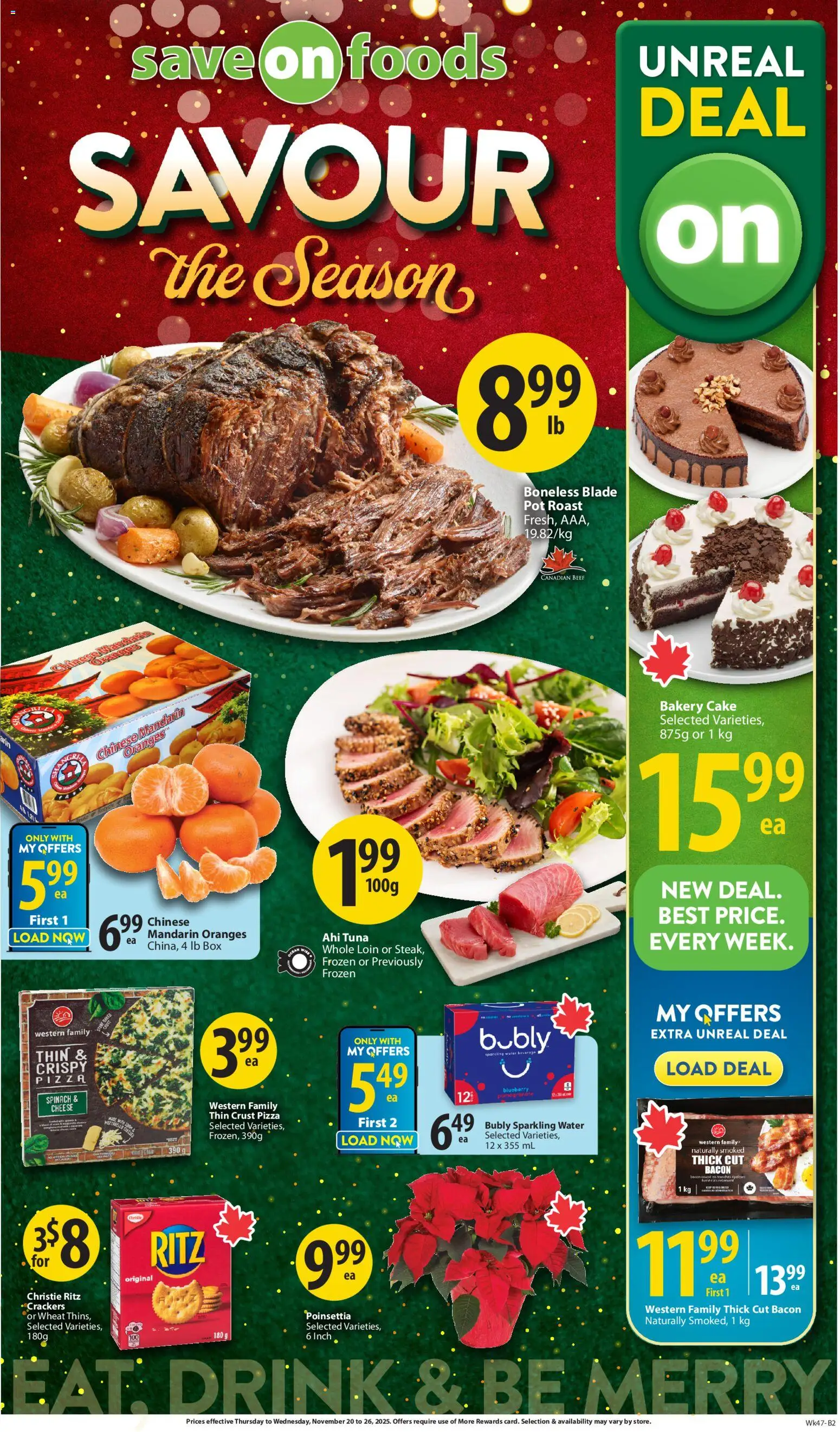Save on foods flyer valid from 20.11.2025 | Page: 1