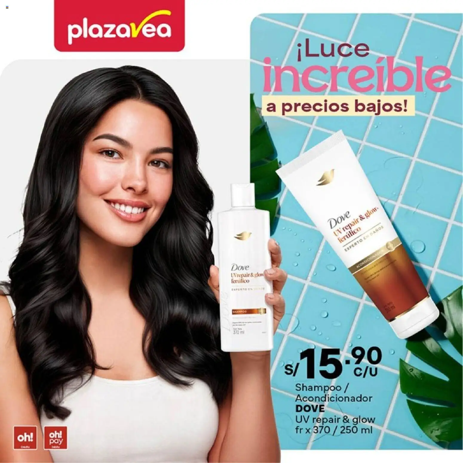 Catálogo Plaza Vea válido desde 23.02.2026 | Página: 1 | Productos: Shampoo, Acondicionador