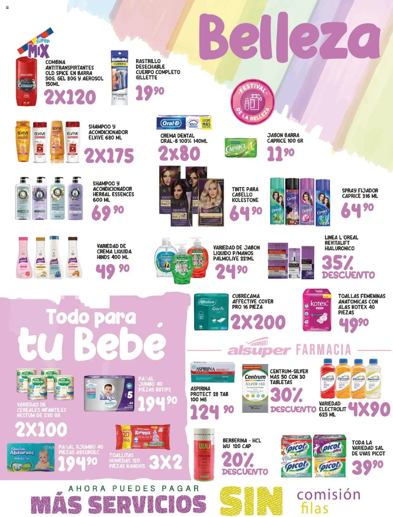 Nuevas ofertas de Alsuper válidas en toda la República Mexicana desde el 12.08.2025. ¡Encuentra las mejores ofertas en Alsuper folleto! | Página: 4 | Productos: Jabón líquido, Rastrillo, Fijador, Jabón