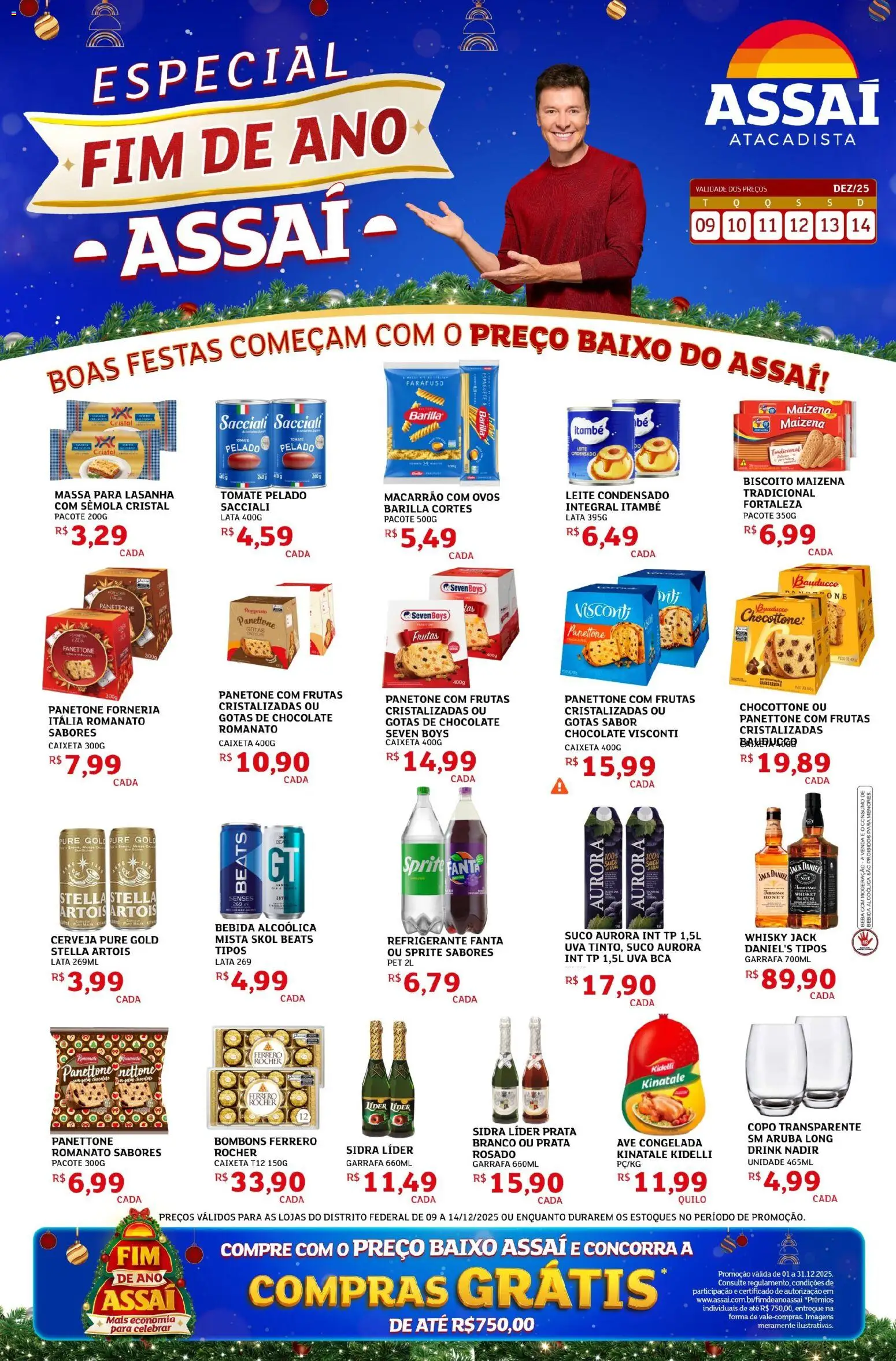 Assaí Atacadista Folheto - válido de 09.12.2025 | Página: 1 | Produtos: Ovos, Cerveja, Baixo, Bebida
