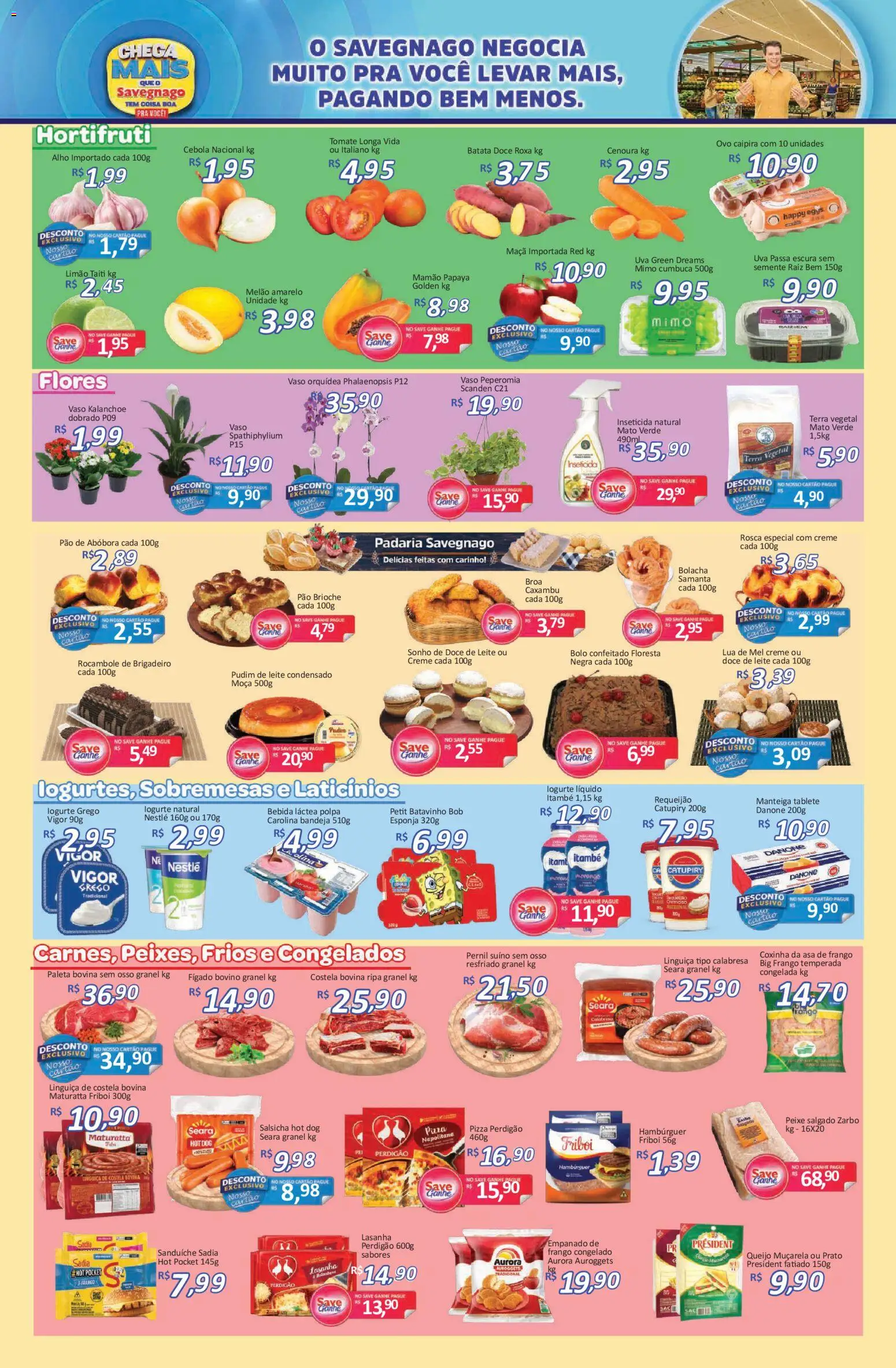 Savegnago Folheto - válido de 22.01.2026 | Página: 2 | Produtos: Asa de frango, Pão, Peixe, Cenoura