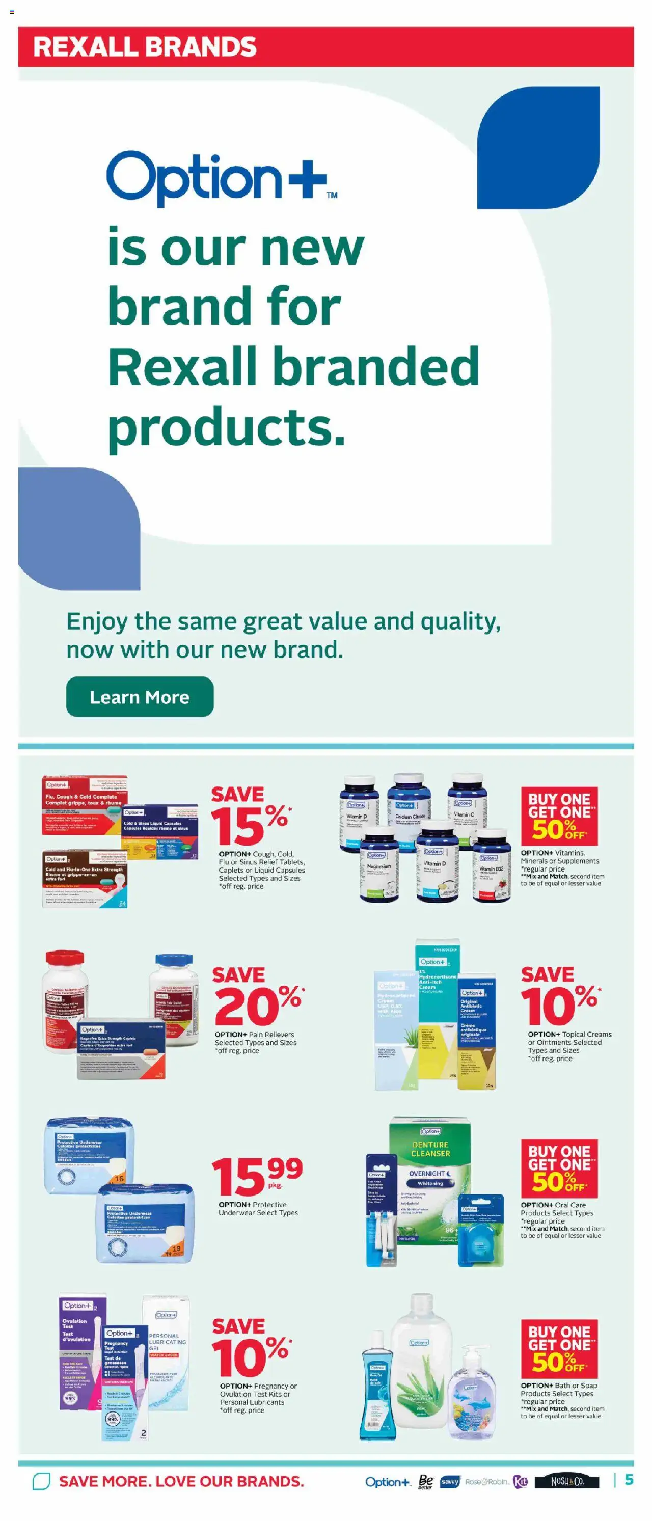 Rexall flyer valid from 26.09.2025 | Page: 9 | Products: Cream, Soap, Bath, Underwear