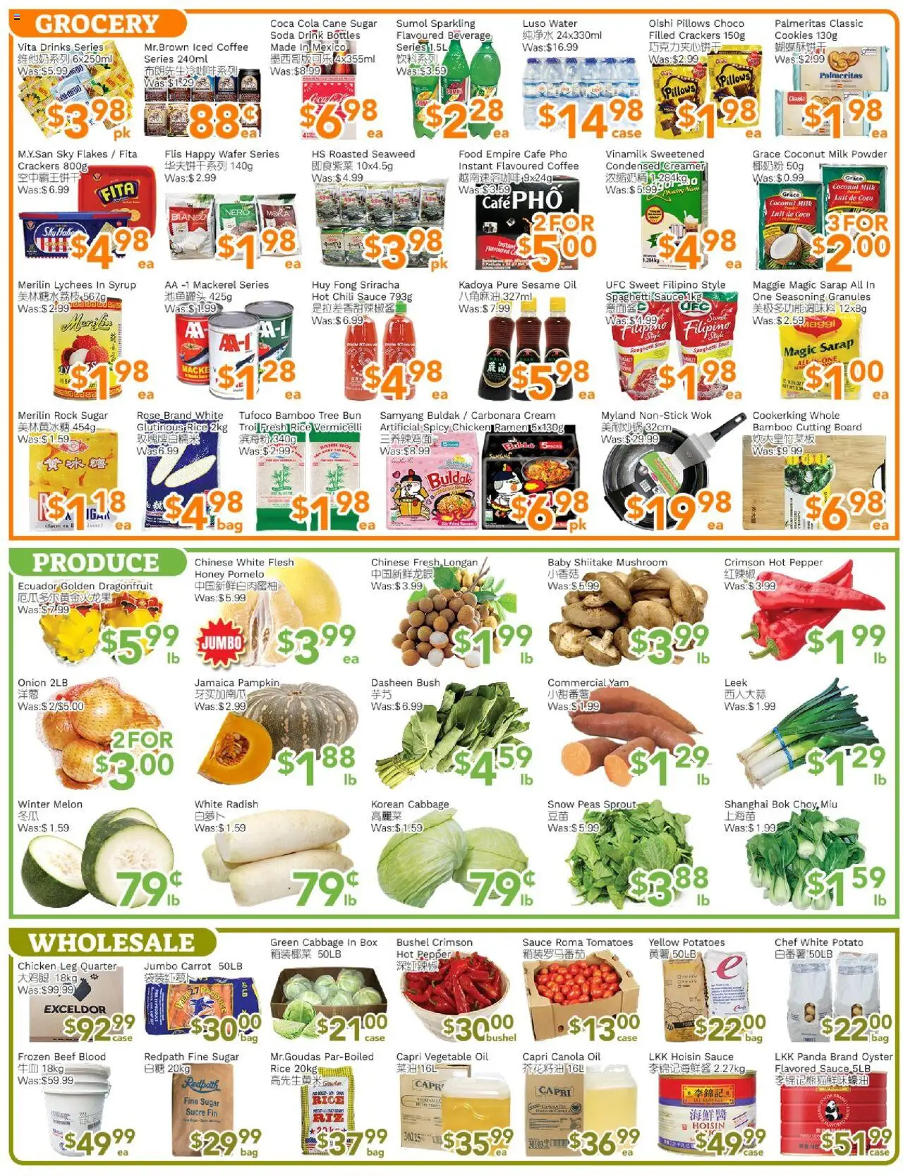 Ample Food Market flyer valid from 19.09.2025 | Page: 3 | Products: Rice, Beef, Carrot, Tomatoes