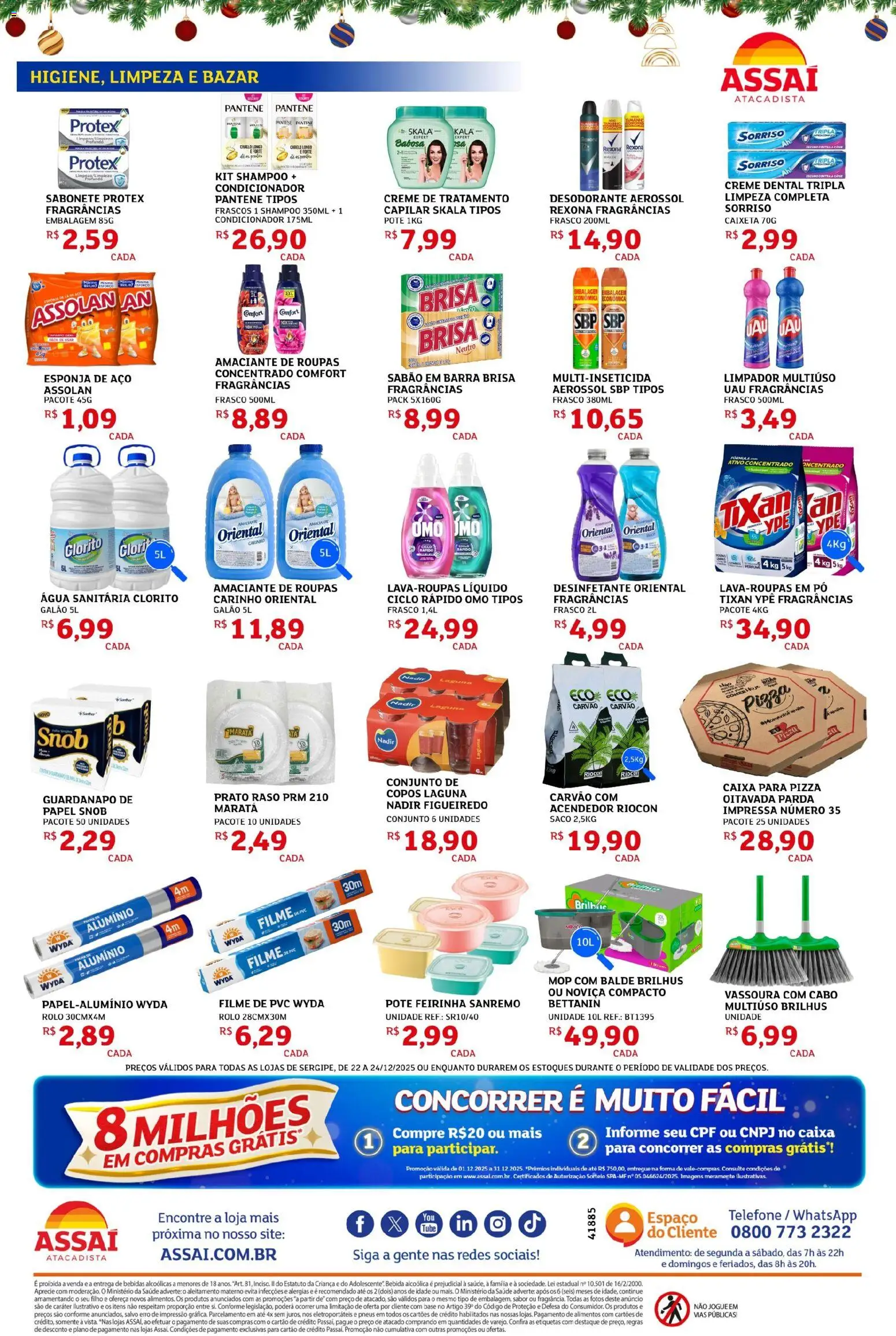 Assaí Atacadista Folheto - válido de 22.12.2025 | Página: 4 | Produtos: Pó, Limpador multiuso, Caixa, Bebida