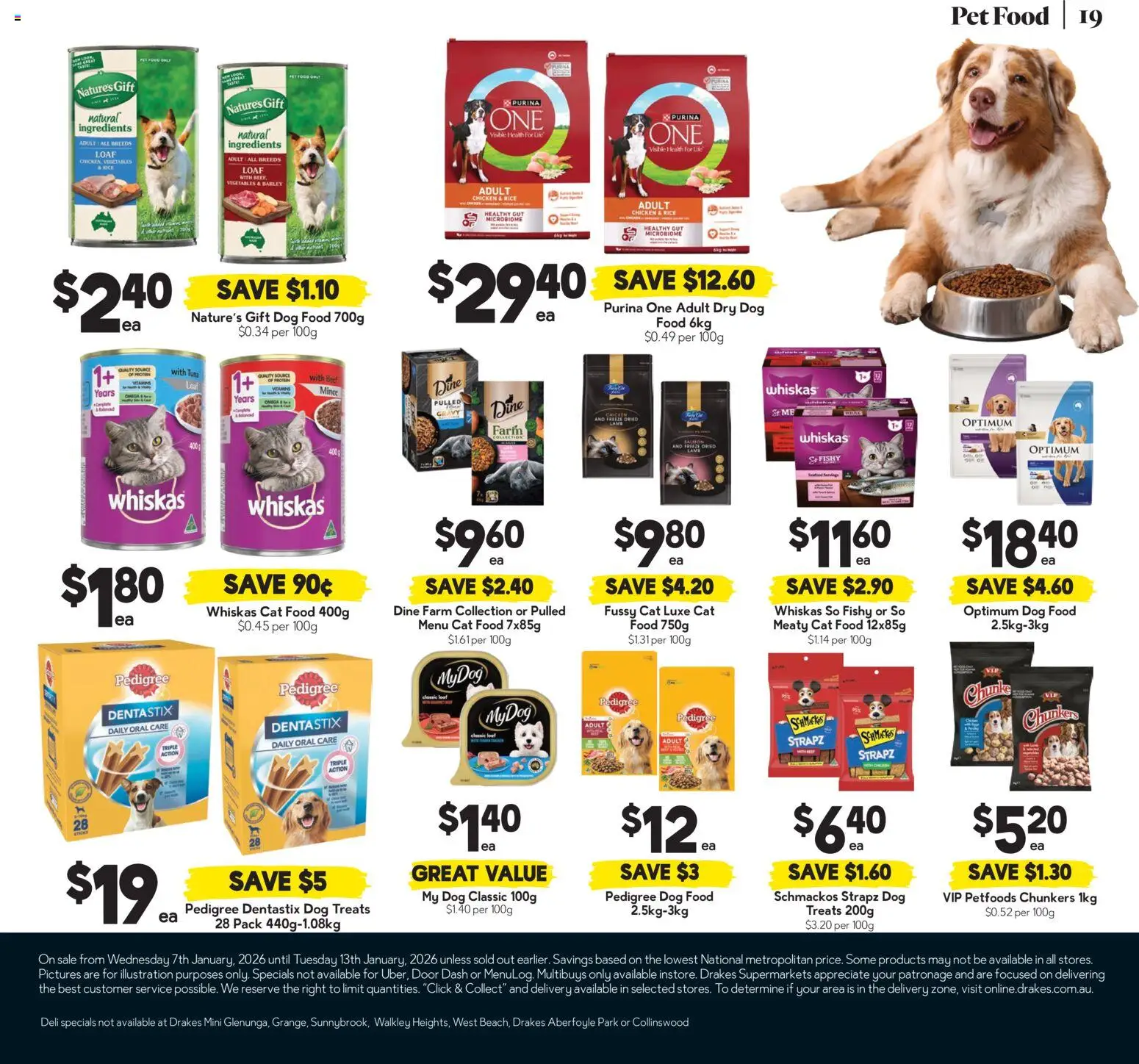 Drakes catalogue - valid from 07.01.2026 | Page: 19 | Products: Door, Chicken, Dog food, Vegetables
