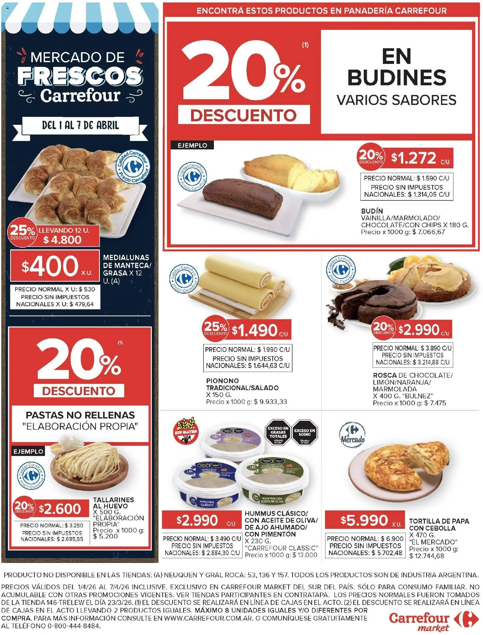 Carrefour Market catálogo │ válido desde el 01.04.2026 | Página: 17 | Productos: Budín, Pimentón, Ajo, Huevo