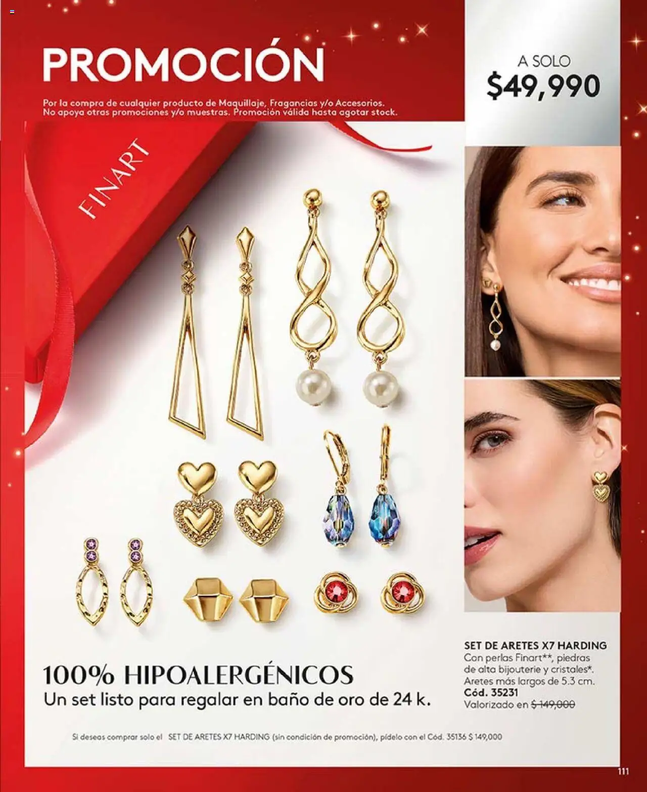 Ésika revista - valida desde el 14.10.2025 | Página: 123 | Productos: Aretes, Baño